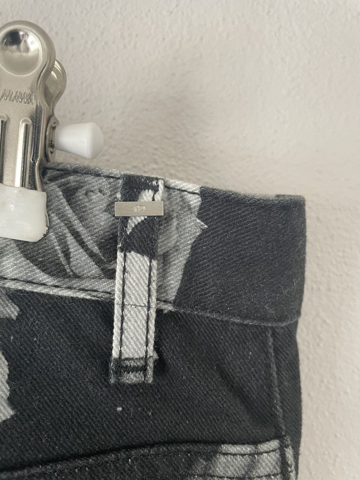 Dior Rose Print Denim Jeans Size US 36 / EU 52 - 9 Thumbnail