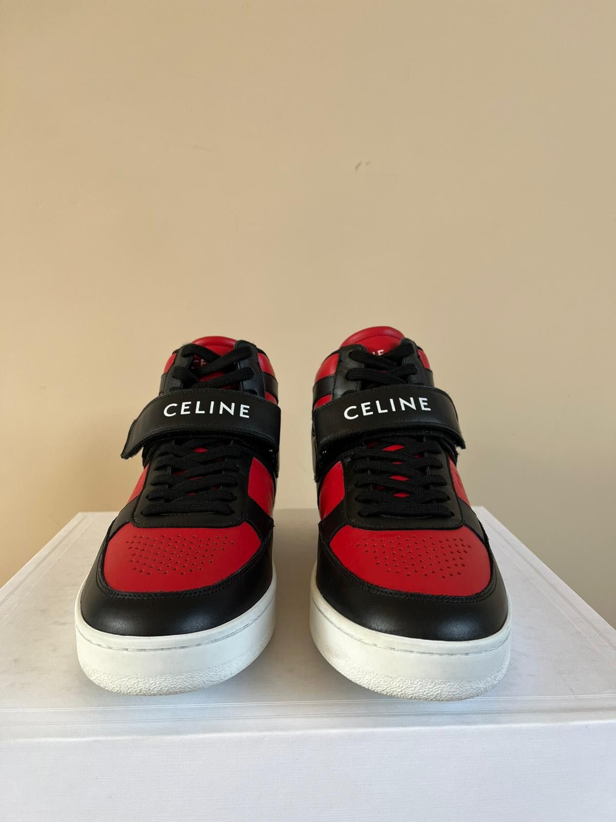 Celine Q.2 / High Top Sneaker With Scratch 05 in Black / Red Size US 9 / EU 42 - 8 Thumbnail