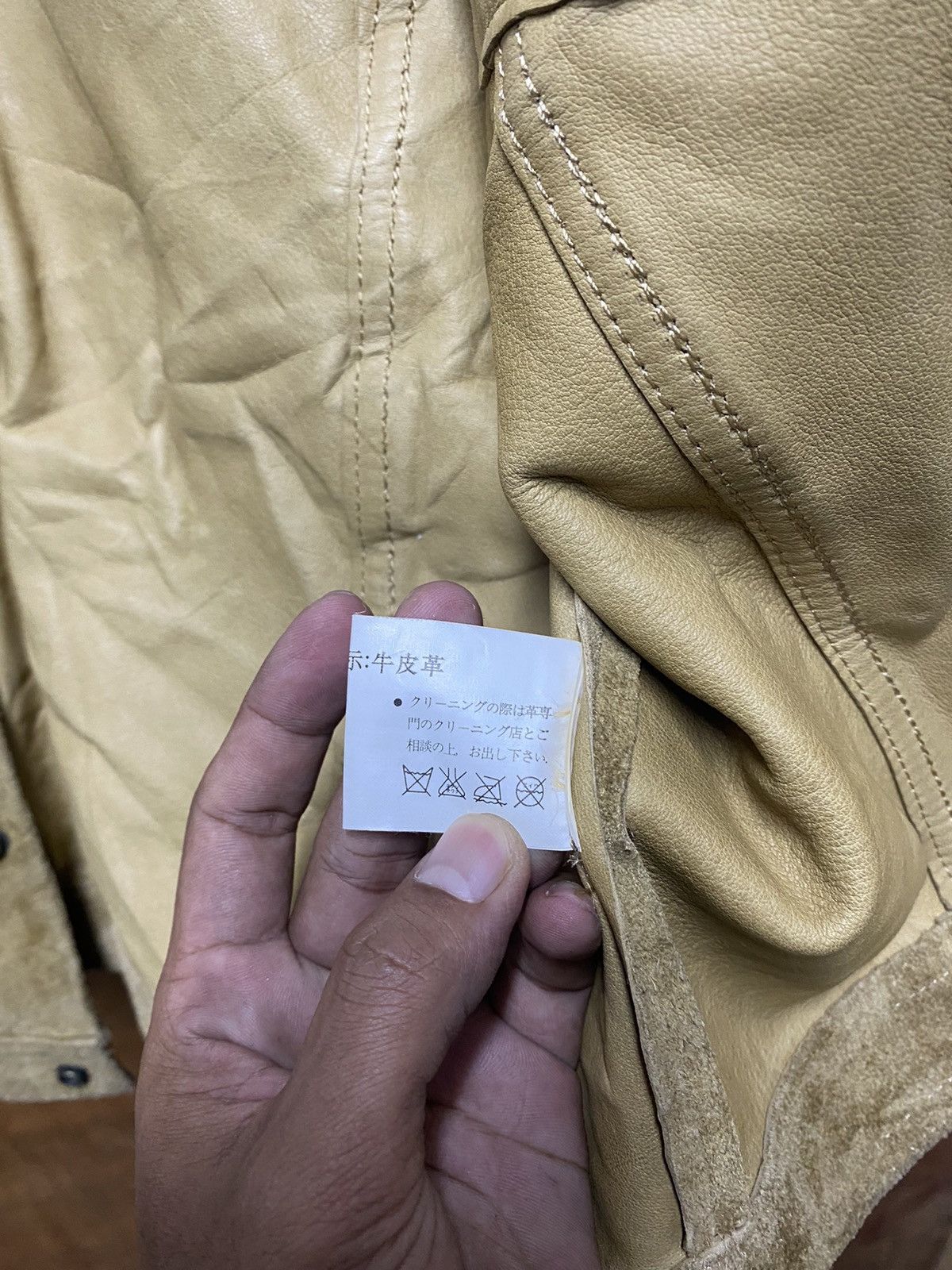 Japanese Brand × Leather × Vintage Japanese Kirin Feel the Fire Suede Leather Size US M / EU 48-50 / 2 - 5 Thumbnail