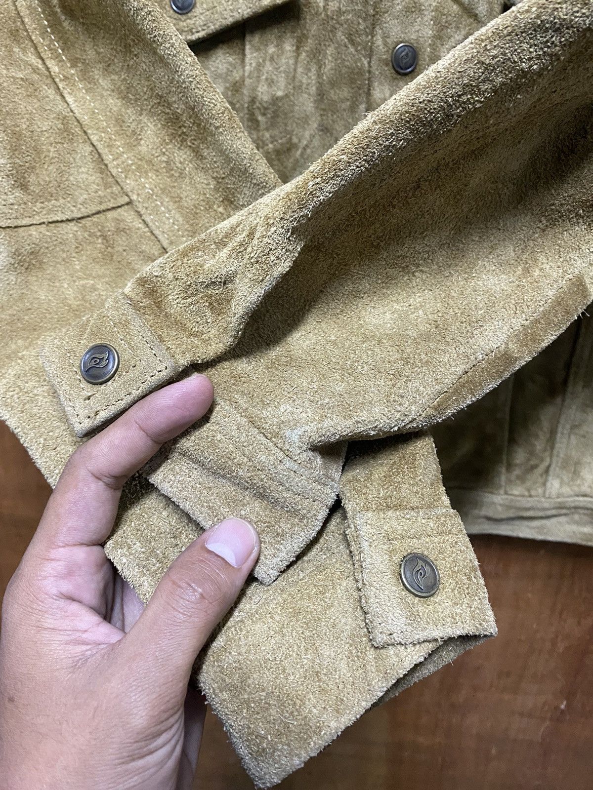 Japanese Brand × Leather × Vintage Japanese Kirin Feel the Fire Suede Leather Size US M / EU 48-50 / 2 - 3 Thumbnail