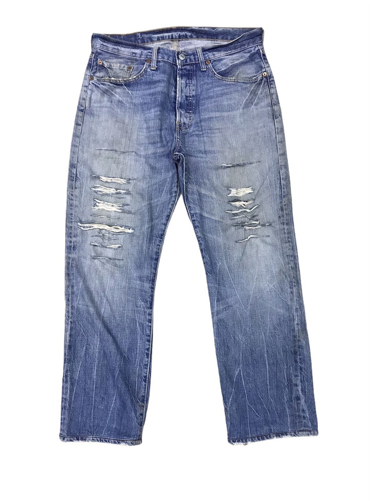 Distressed Levi’s 501 Denim Jeans