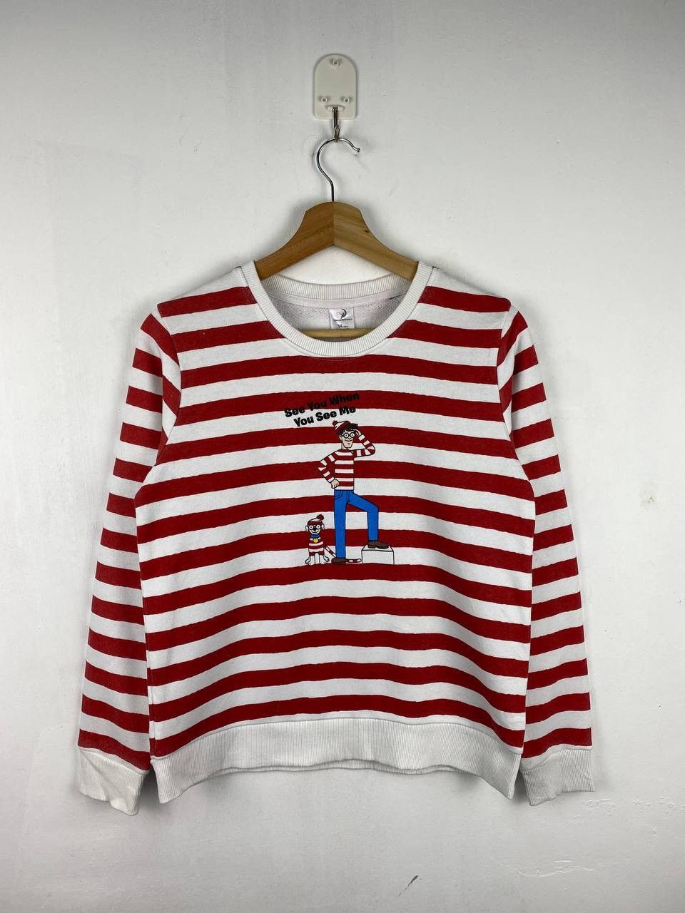 Vintage Find waldo local shop striped sweatshirt Size M / US 6-8 / IT 42-44 - 1 Thumbnail