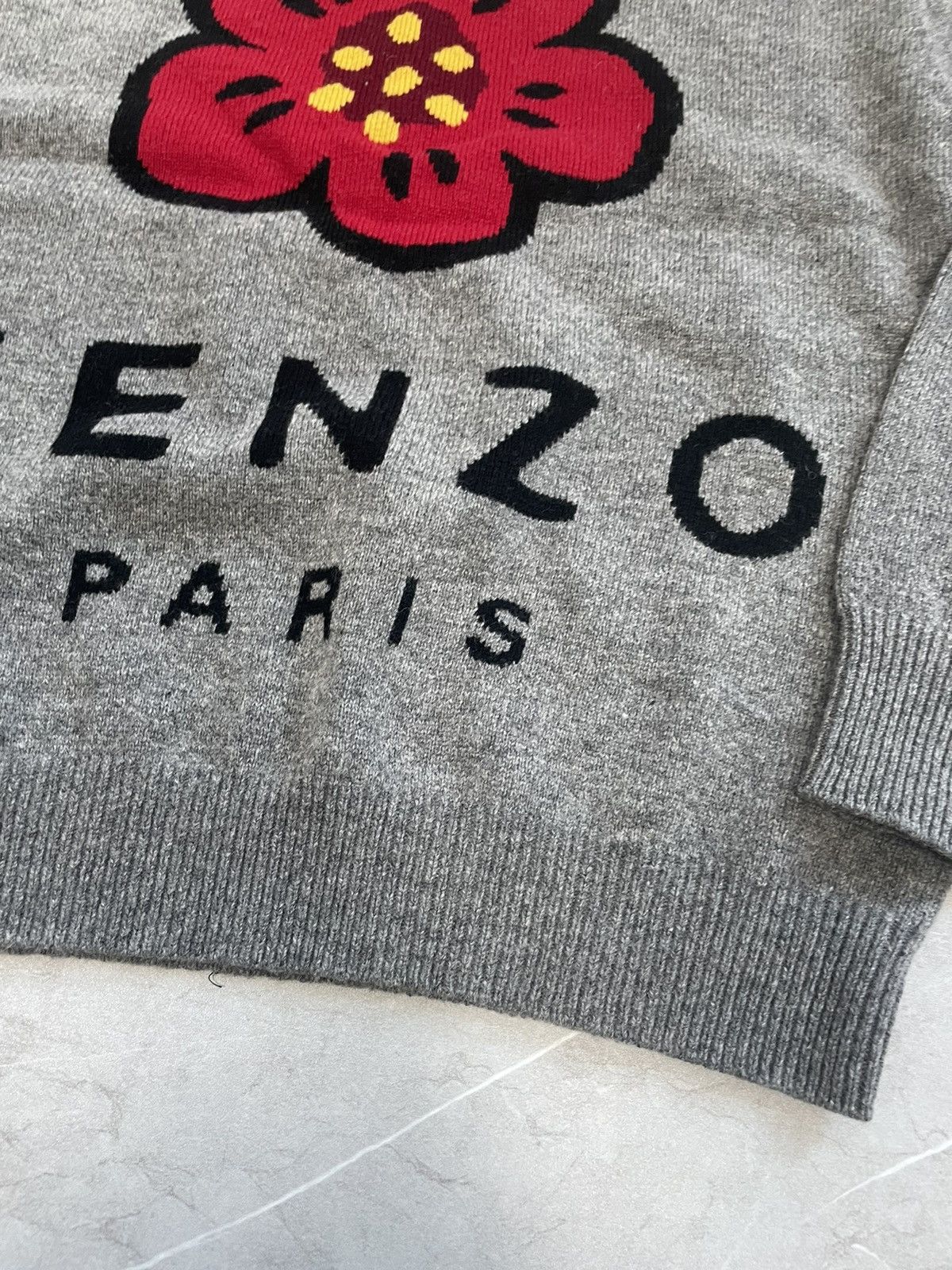 Kenzo Bike flower wool knit sweater Size US S / EU 44-46 / 1 - 4 Thumbnail