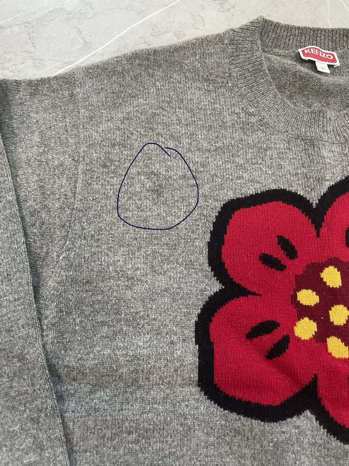 Kenzo Bike flower wool knit sweater Size US S / EU 44-46 / 1 - 3 Thumbnail