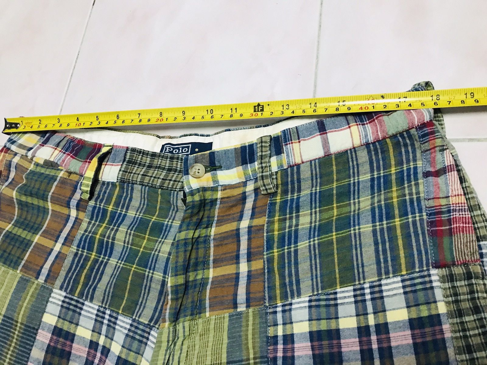 Polo Ralph Lauren × Vintage Vintage Polo Ralph Lauren Patchwork Short Pant Size US 36 / EU 52 - 6 Thumbnail