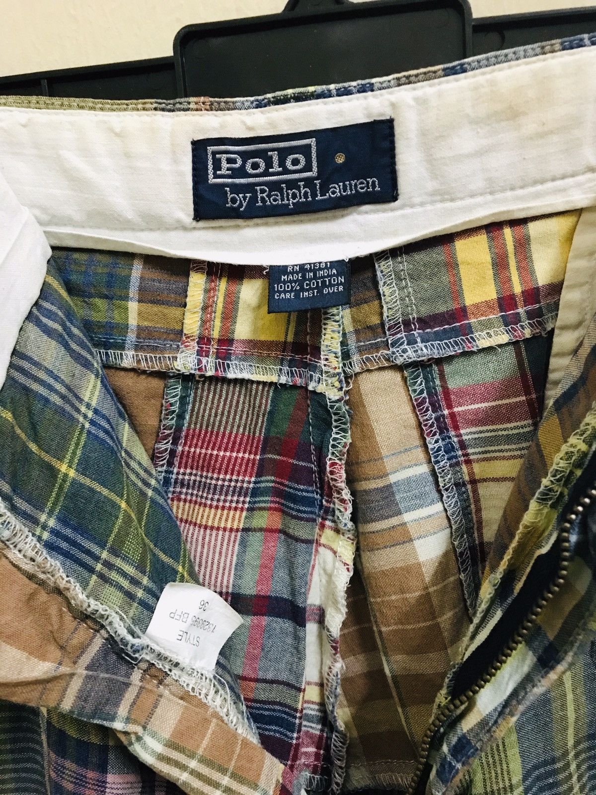 Polo Ralph Lauren × Vintage Vintage Polo Ralph Lauren Patchwork Short Pant Size US 36 / EU 52 - 5 Thumbnail