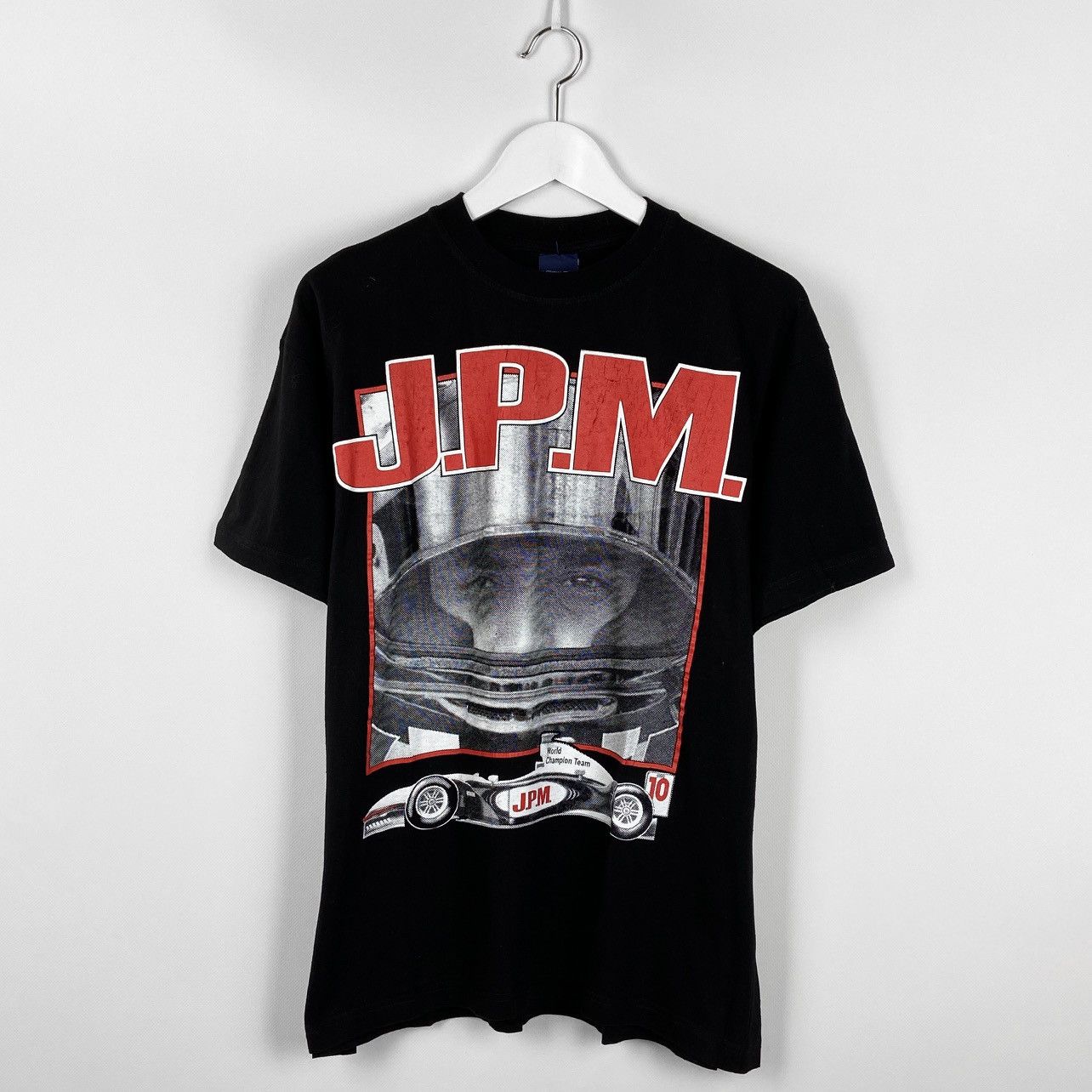 NASCAR Vintage 90s JPM World Champion Team Formula 1 y2k tee hype Size US L / EU 52-54 / 3 - 1 Thumbnail
