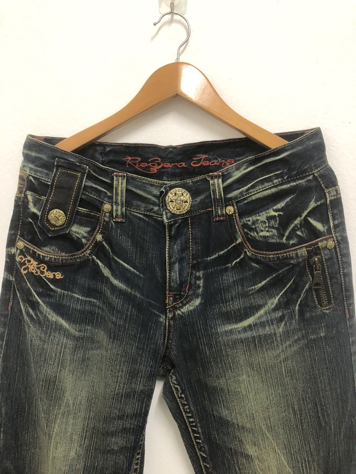 Japanese Brand Rare Design Riobera Denim Jeans Size US 32 / EU 48 - 4 Thumbnail