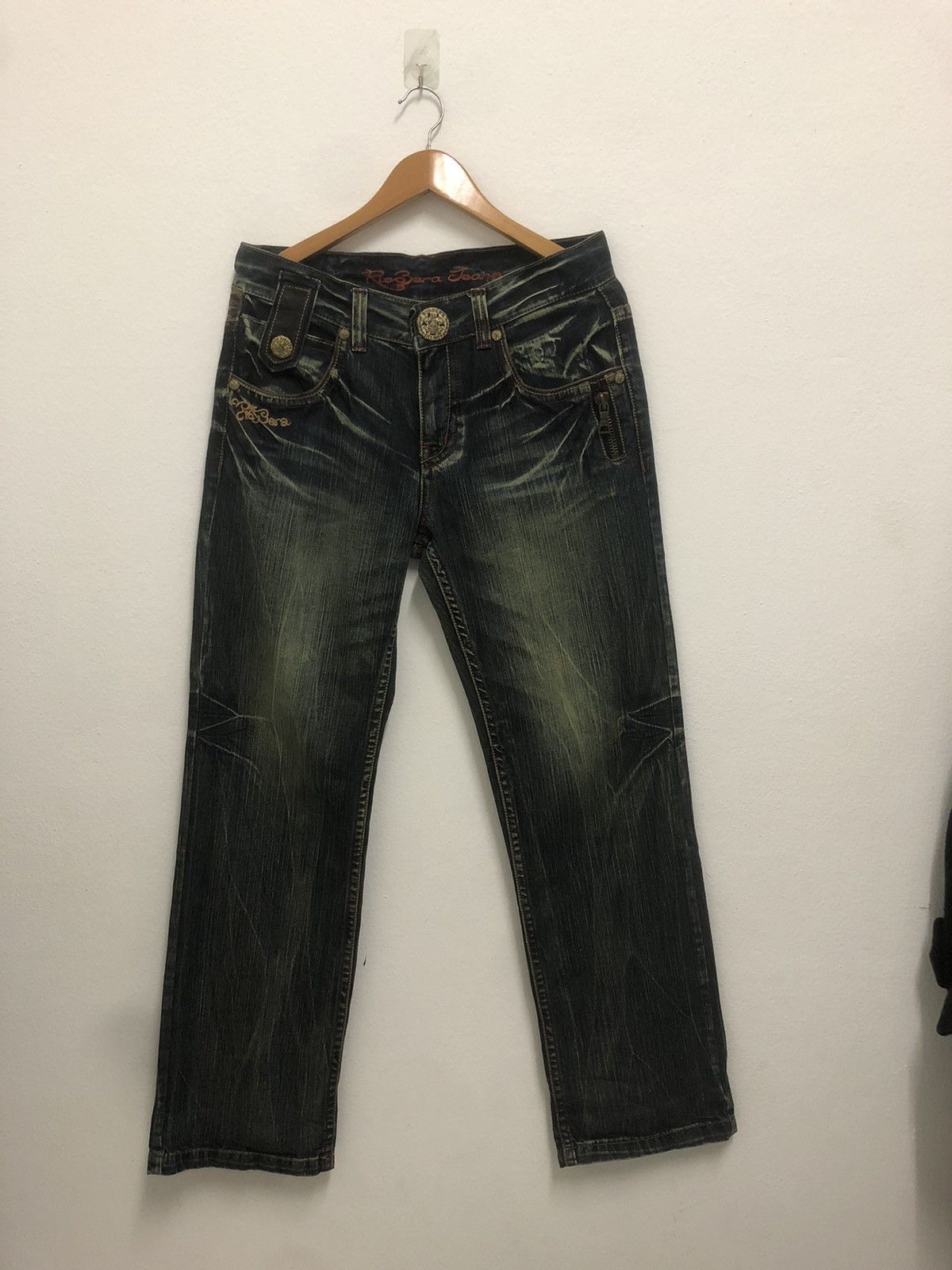 Japanese Brand Rare Design Riobera Denim Jeans Size US 32 / EU 48 - 2 Thumbnail