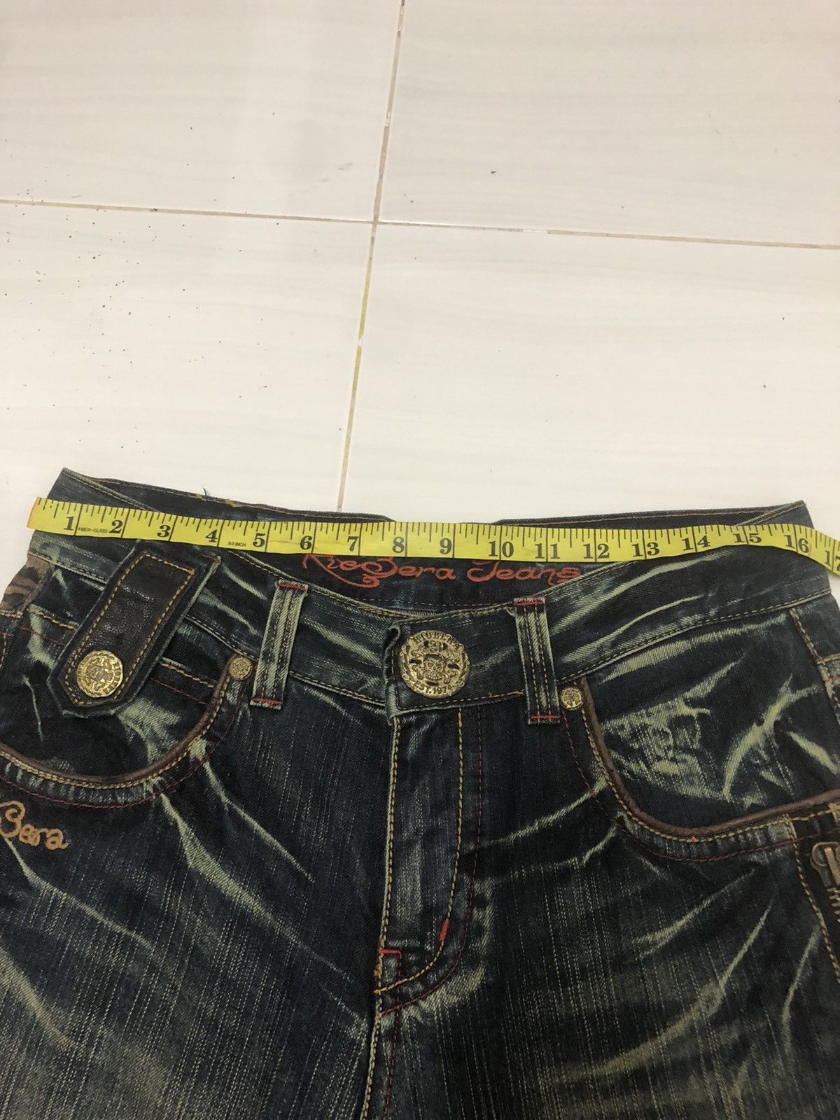 Japanese Brand Rare Design Riobera Denim Jeans Size US 32 / EU 48 - 8 Thumbnail