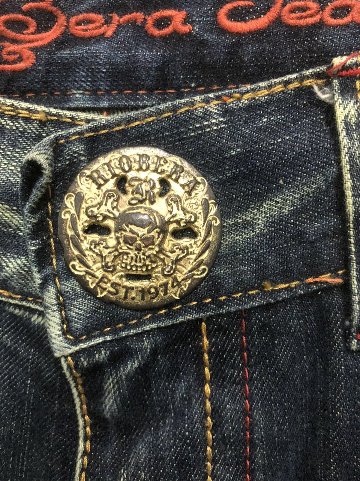 Japanese Brand Rare Design Riobera Denim Jeans Size US 32 / EU 48 - 5 Thumbnail