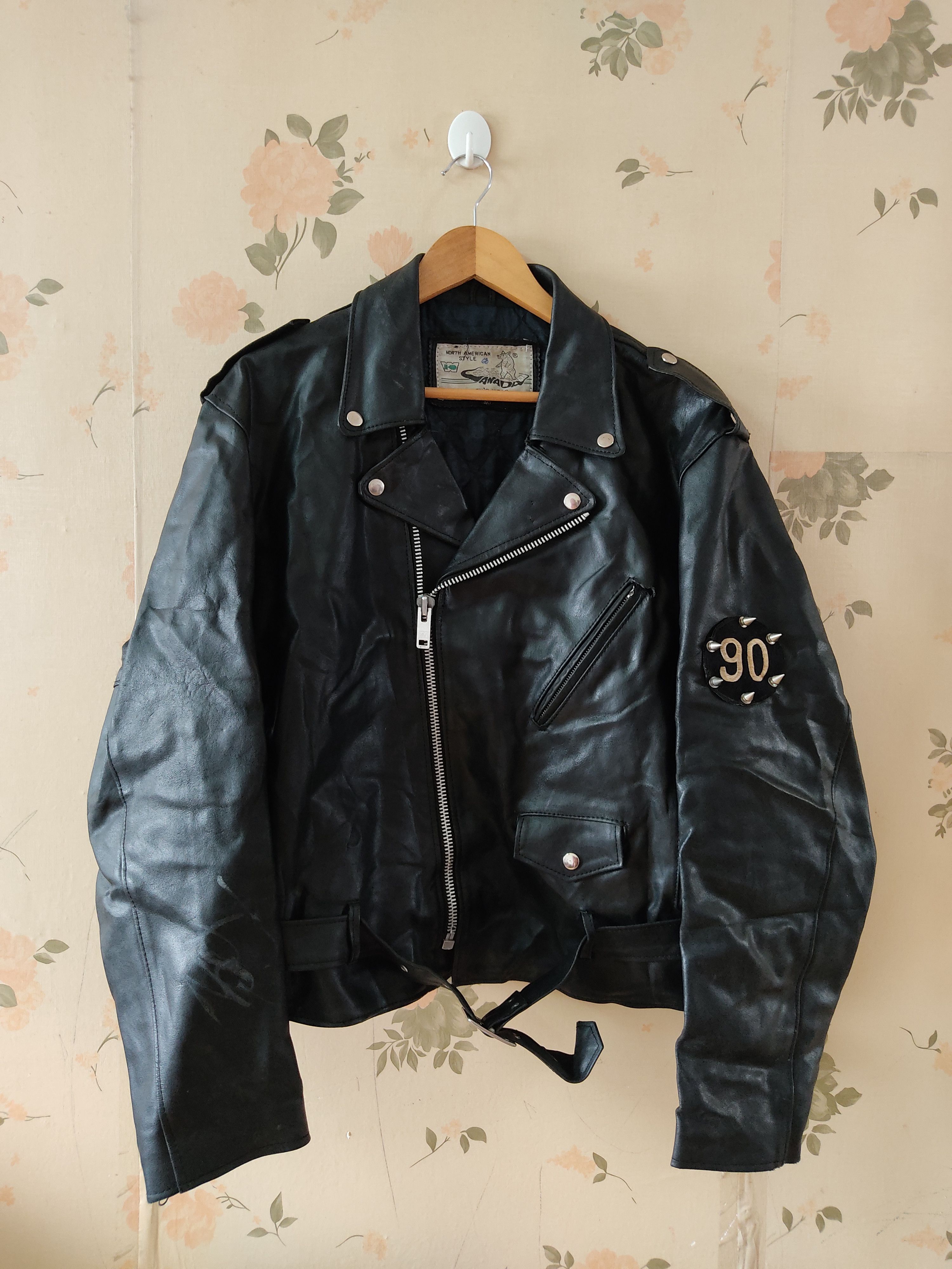 Vintage VINTAGE CANADA PUNK ROCK LEATHER JACKET Size US L / EU 52-54 / 3 - 2 Thumbnail