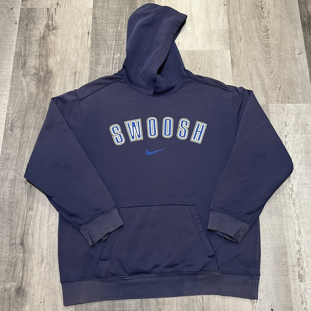 Nike 00s Kentucky Center Swoosh Embroidered Sweater Blau L
