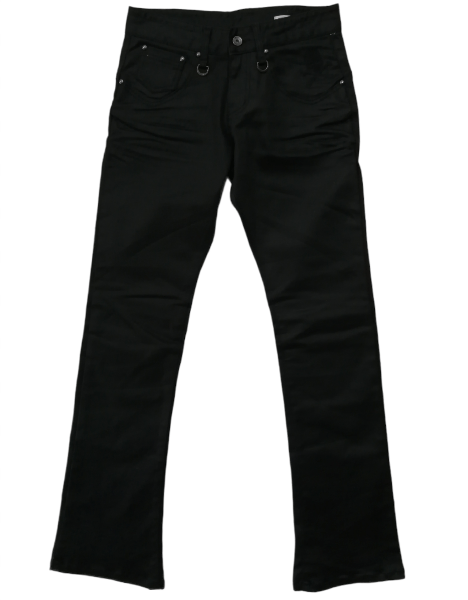 image of Semantic Design Embroidered Skull Design Black Jeans, Men's (Size 31)