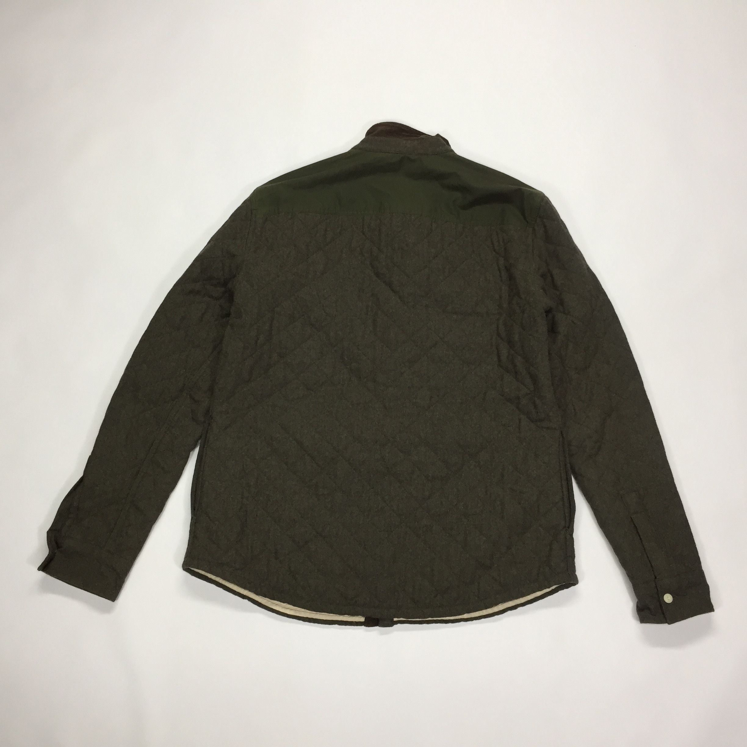 Allsaints Allsaints Gamekeeper Quilted Wool Viscose Shirt Size US L / EU 52-54 / 3 - 10 Thumbnail