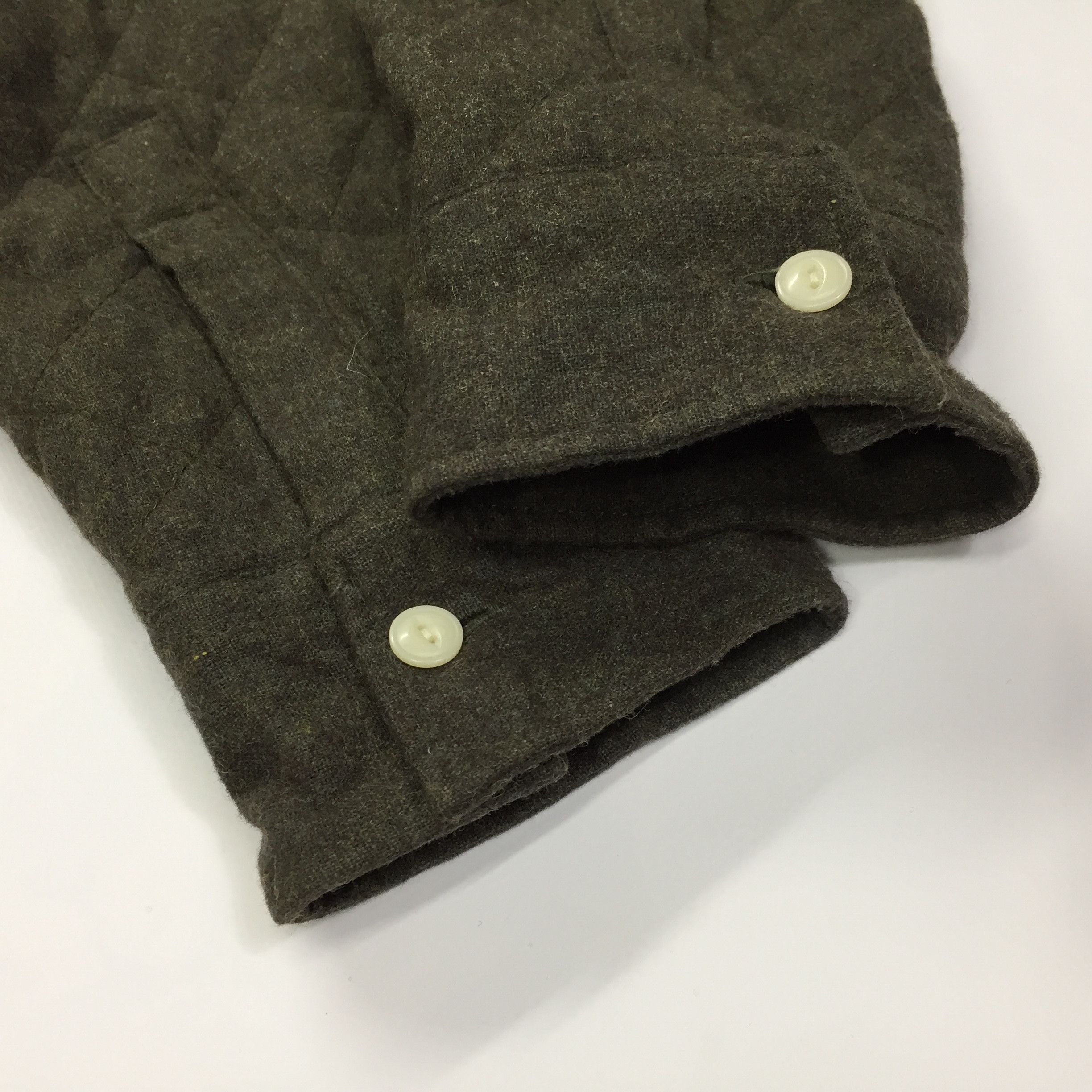 Allsaints Allsaints Gamekeeper Quilted Wool Viscose Shirt Size US L / EU 52-54 / 3 - 9 Thumbnail