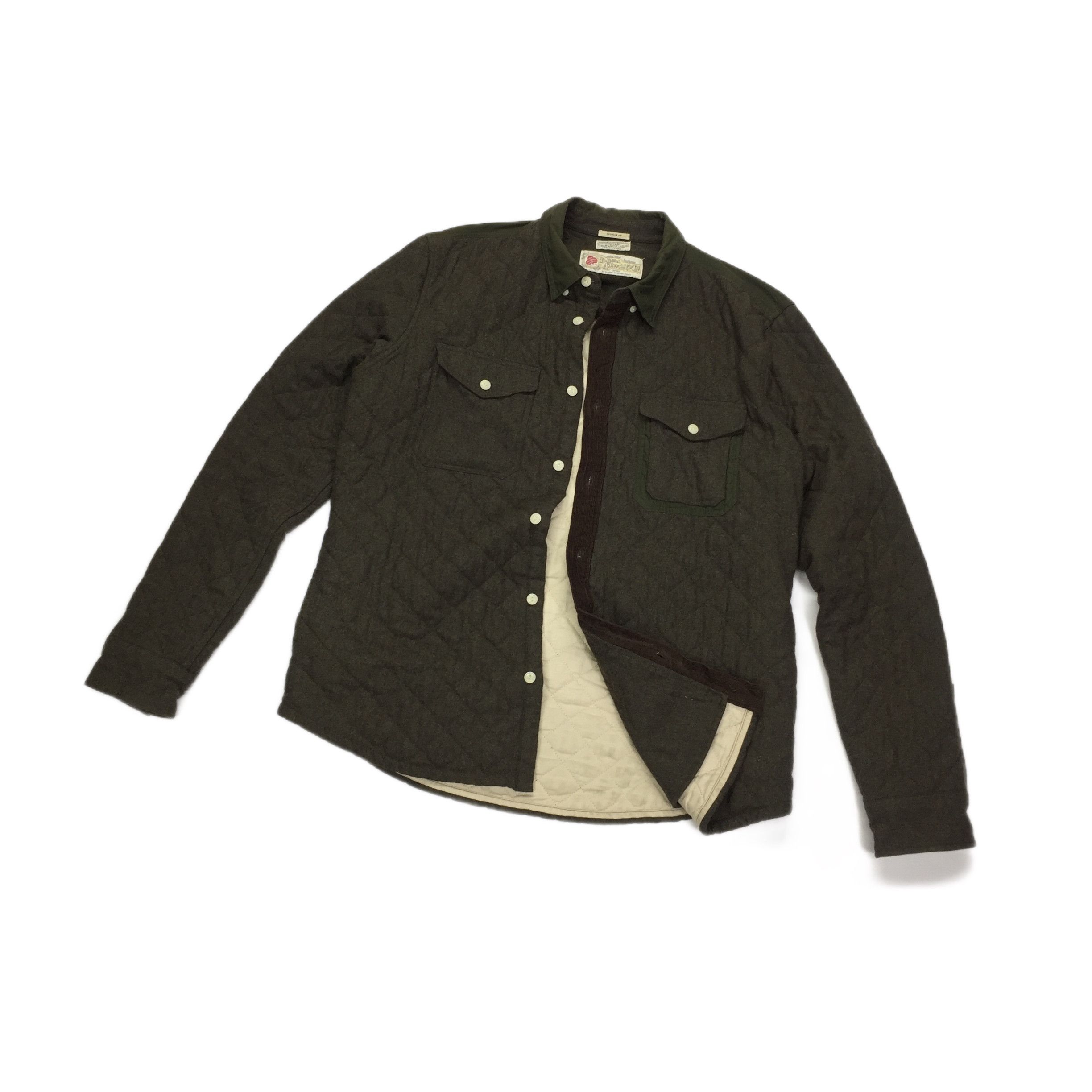 Allsaints Allsaints Gamekeeper Quilted Wool Viscose Shirt Size US L / EU 52-54 / 3 - 1 Thumbnail