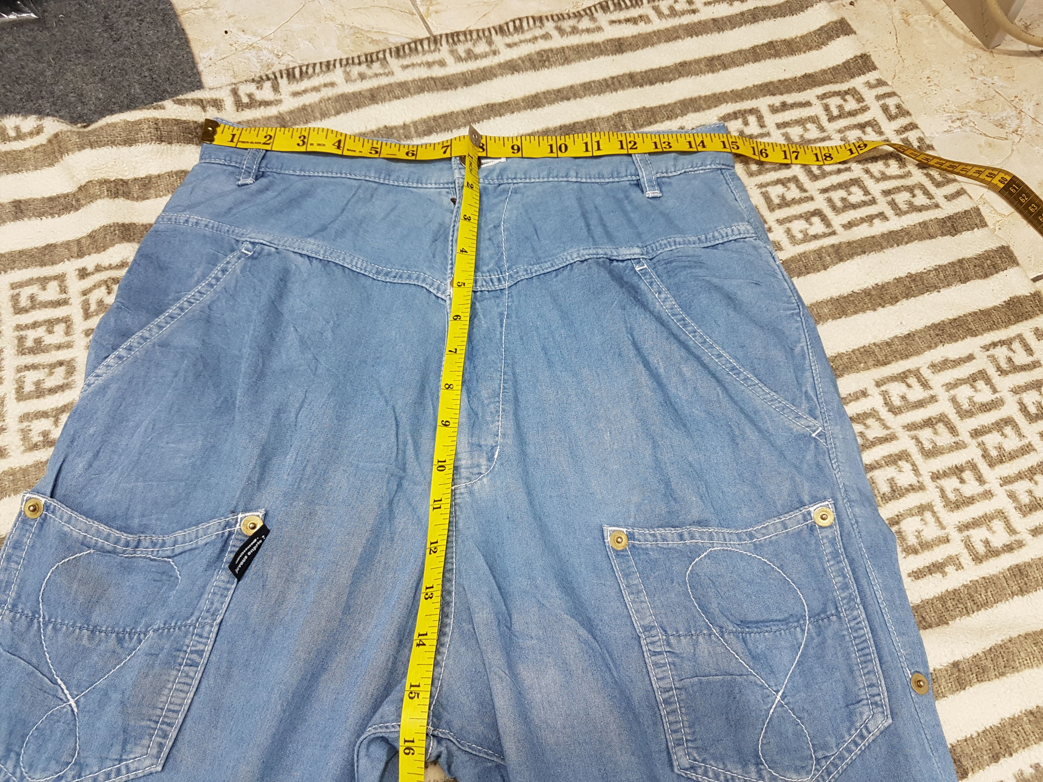 Issey Miyake Issey Ex Designer Mercibeucoup Drop Crotch Rayon Pants Size US 30 / EU 46 - 6 Thumbnail