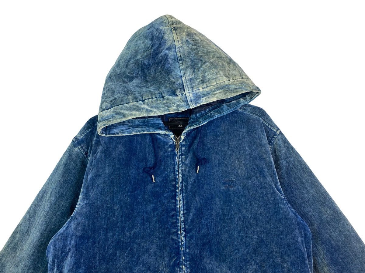 Billabong × Velvet × Vintage Rare BILLABONG velvet hooded jacket with humor word printed Size US L / EU 52-54 / 3 - 3 Thumbnail