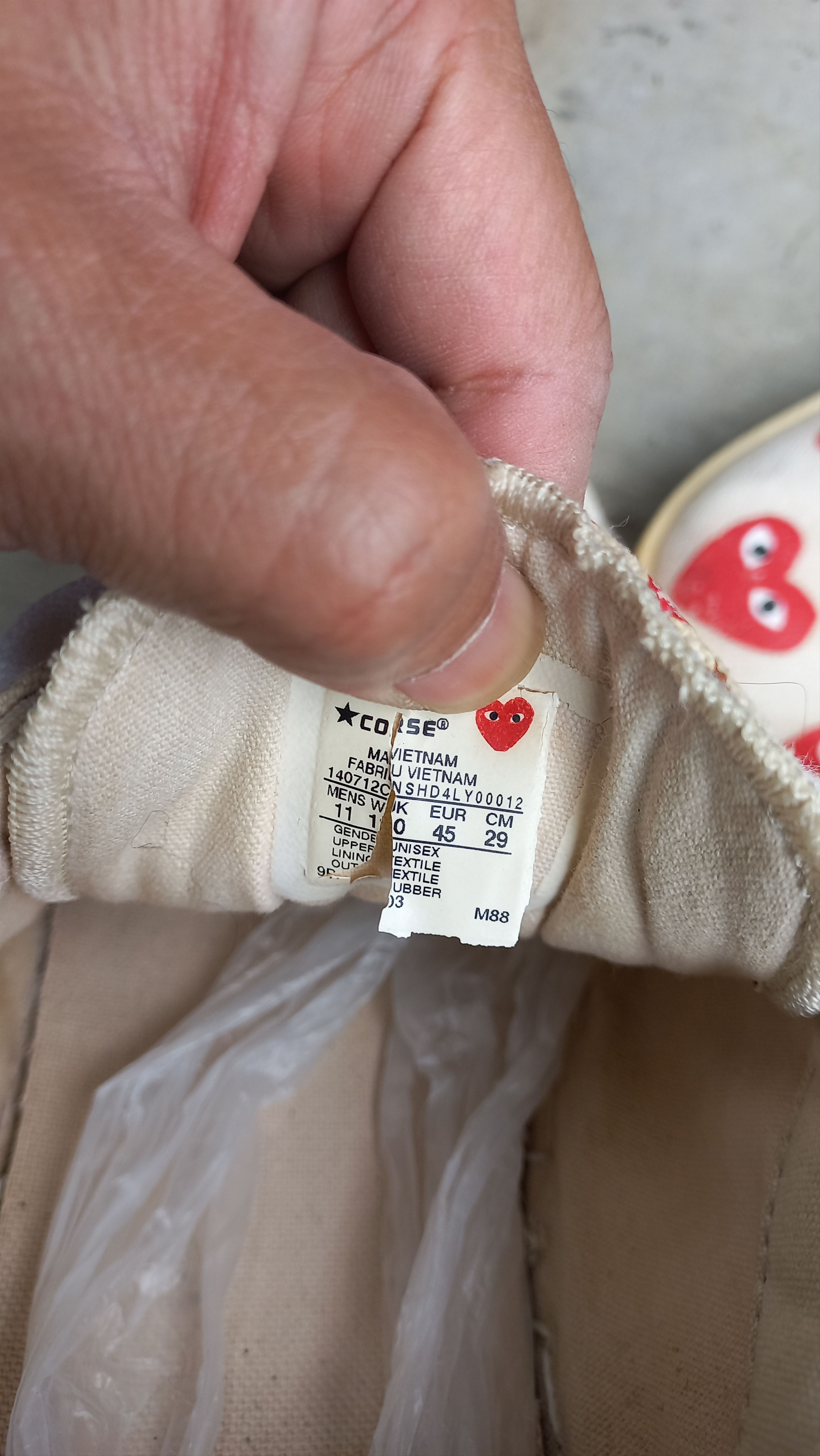 Comme des Garcons × Converse 💥 Mega Rare Converse Comme Des Garcon x Converse Size US 11 / EU 44 - 6 Thumbnail