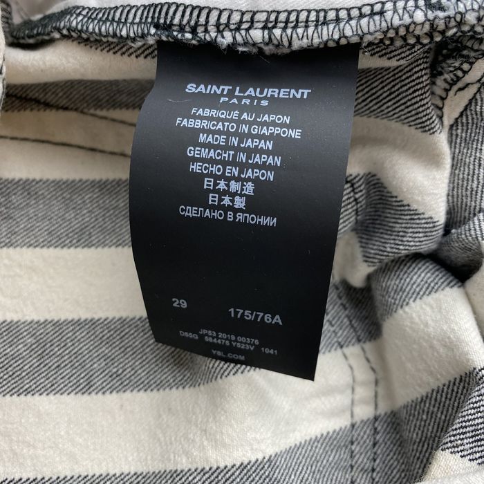Saint Laurent Paris Saint Laurent SS20 D20 Striped Jeans Grailed