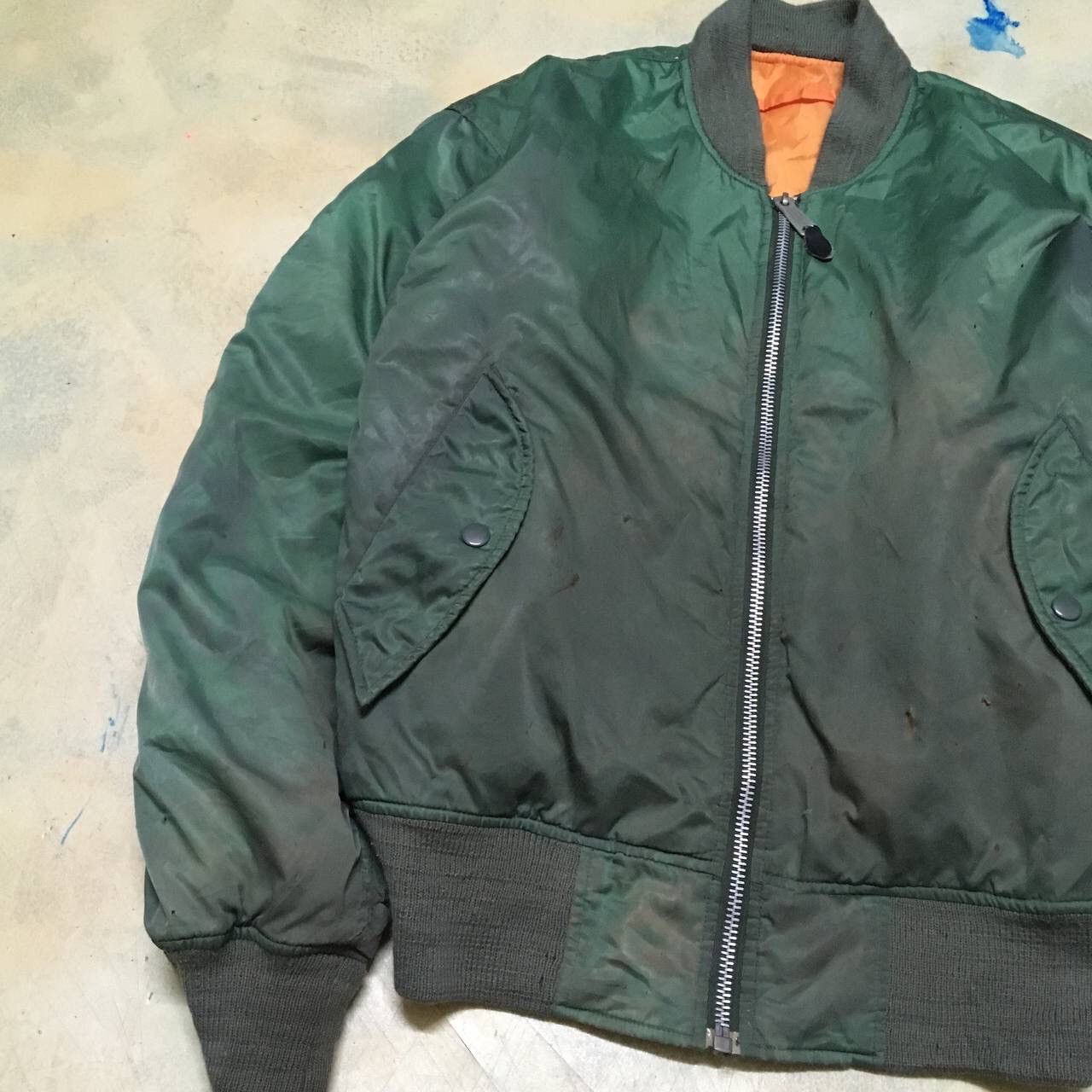 Vintage Vintage Bomber Jacket Distressed Size US L / EU 52-54 / 3 - 2 Thumbnail