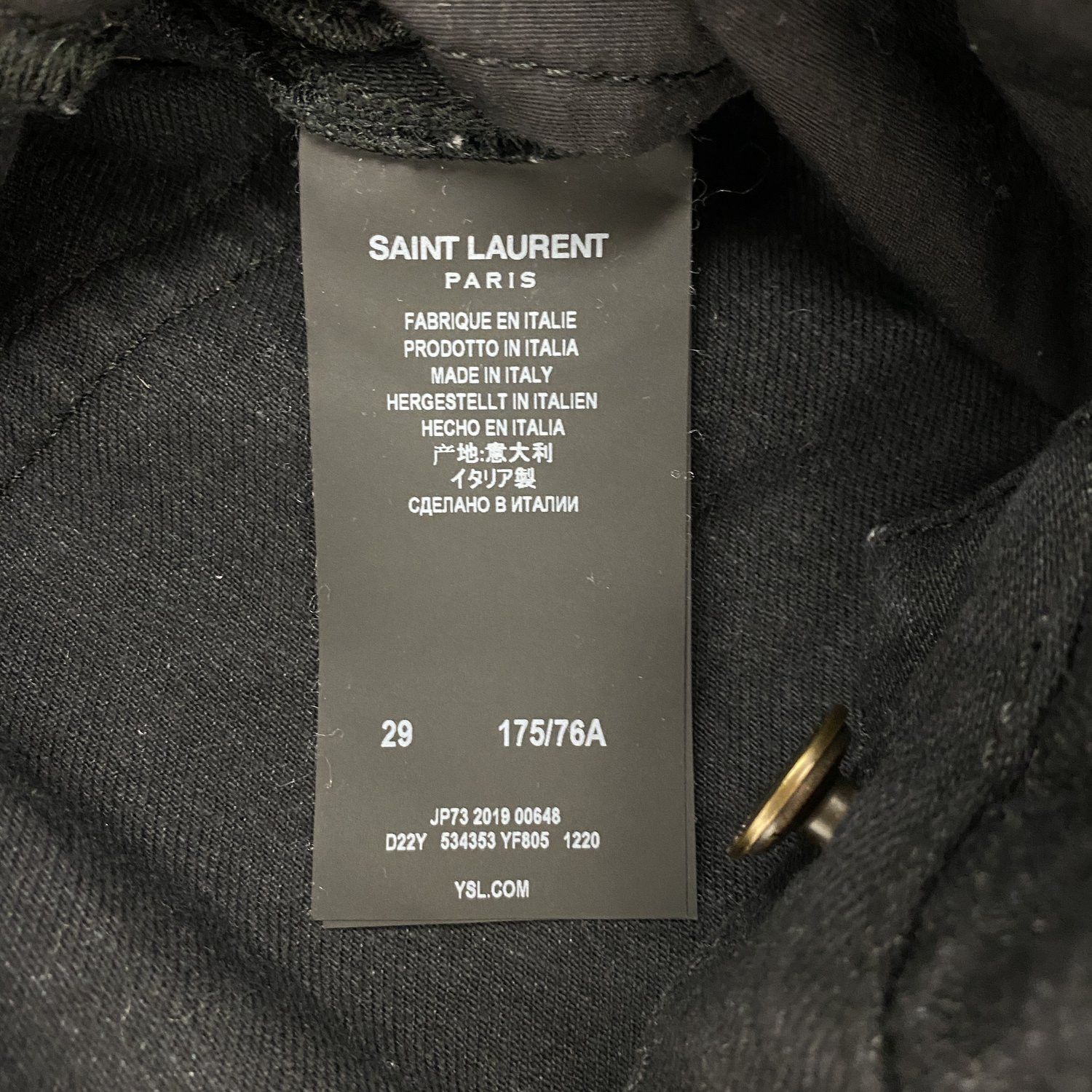 Saint Laurent Paris Saint Laurent FW19 D18 Raw Jeans Size US 29 - 4 Thumbnail