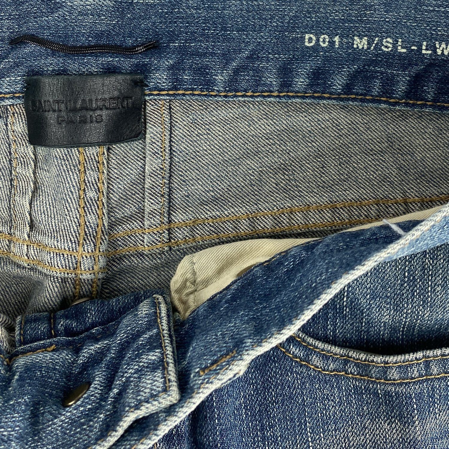 Saint Laurent Paris Saint Laurent D01 Stone Wash Jeans Size US 29 - 4 Thumbnail