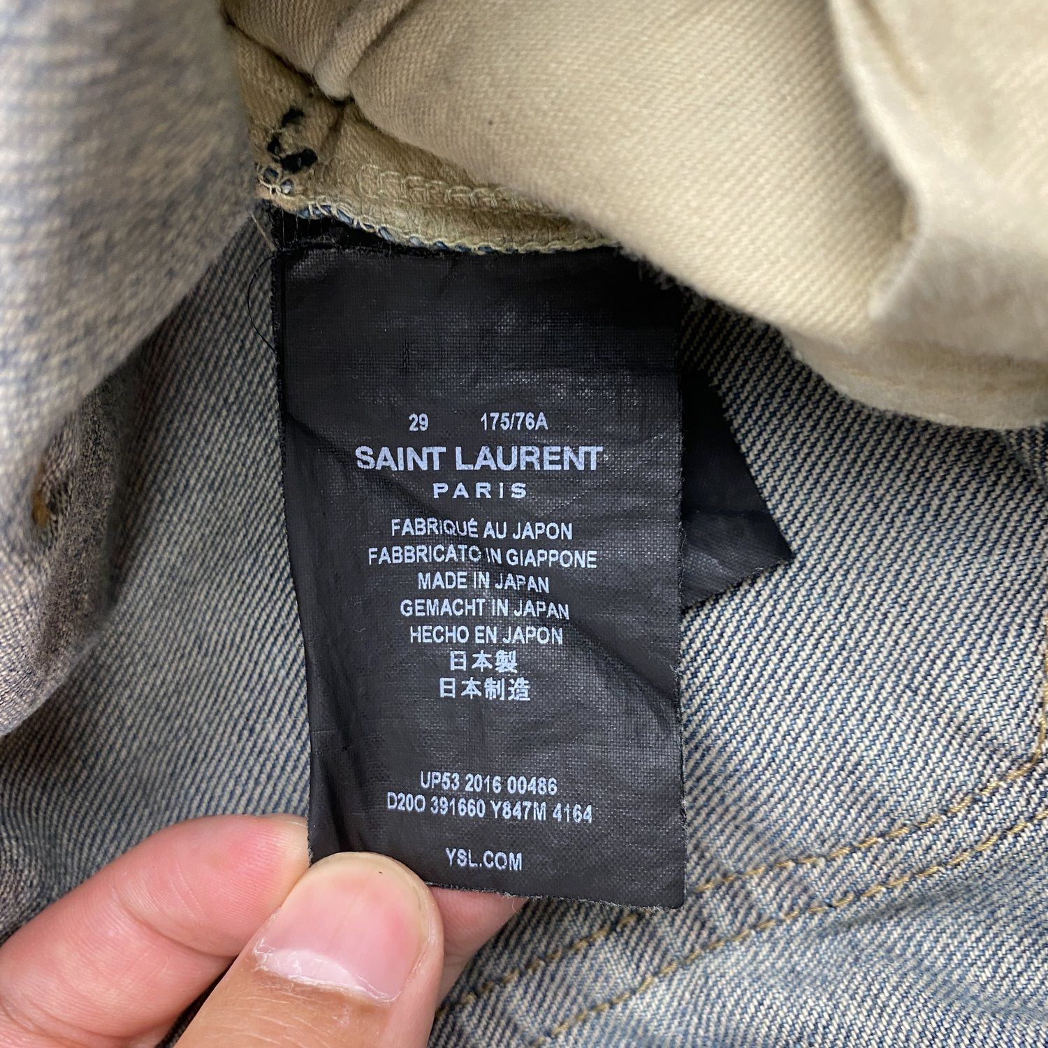 Saint Laurent Paris Saint Laurent D01 Stone Wash Jeans Size US 29 - 5 Thumbnail