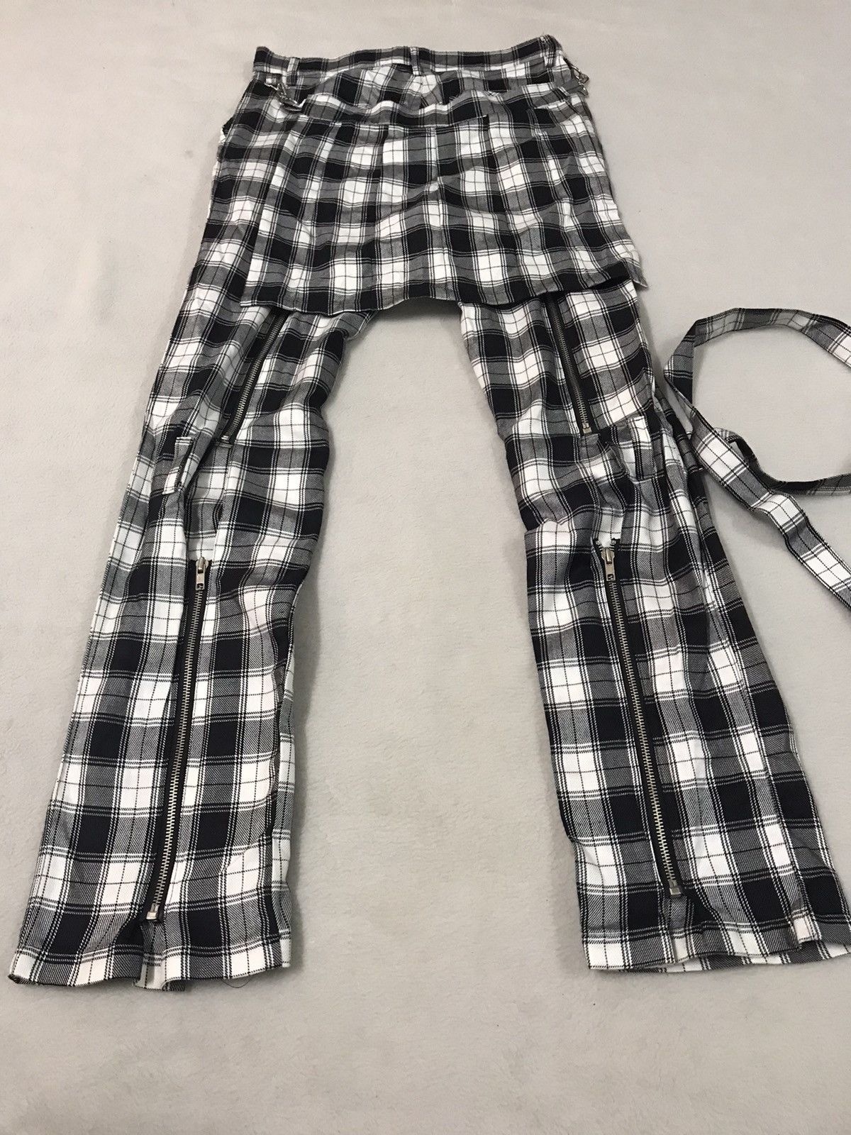 Designer × Seditionaries RARE!Vintage Tartan Bondage Punk Multizipper Pants Size US 31 - 2 Thumbnail