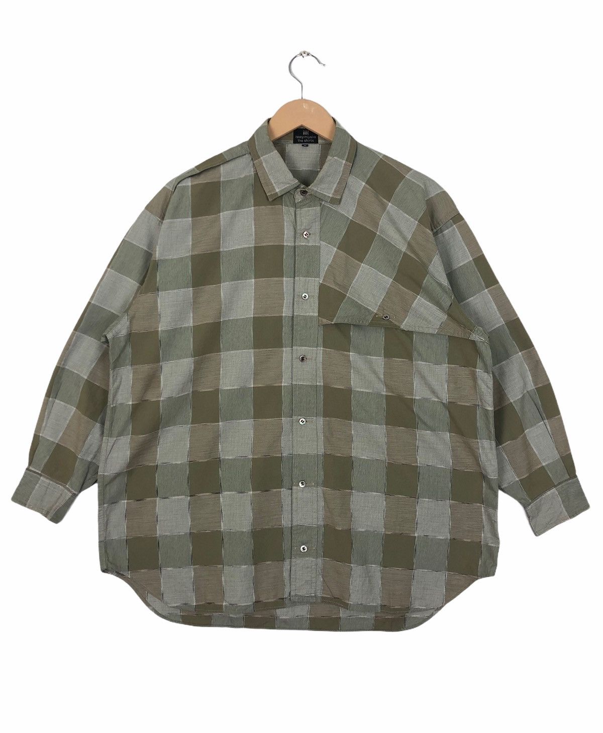 Vintage 90s Issey Miyake Long Sleeve Button Up Shirt Size L main image 1