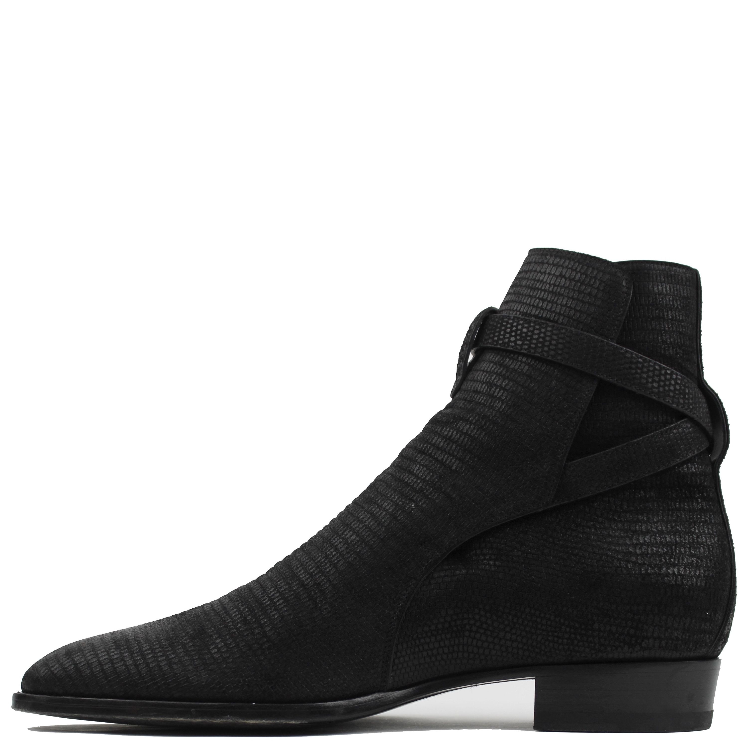 Saint Laurent Paris Saint Laurent Tejus-Embossed Suede Jodphur Boots Size US 9.5 / EU 42-43 - 4 Thumbnail
