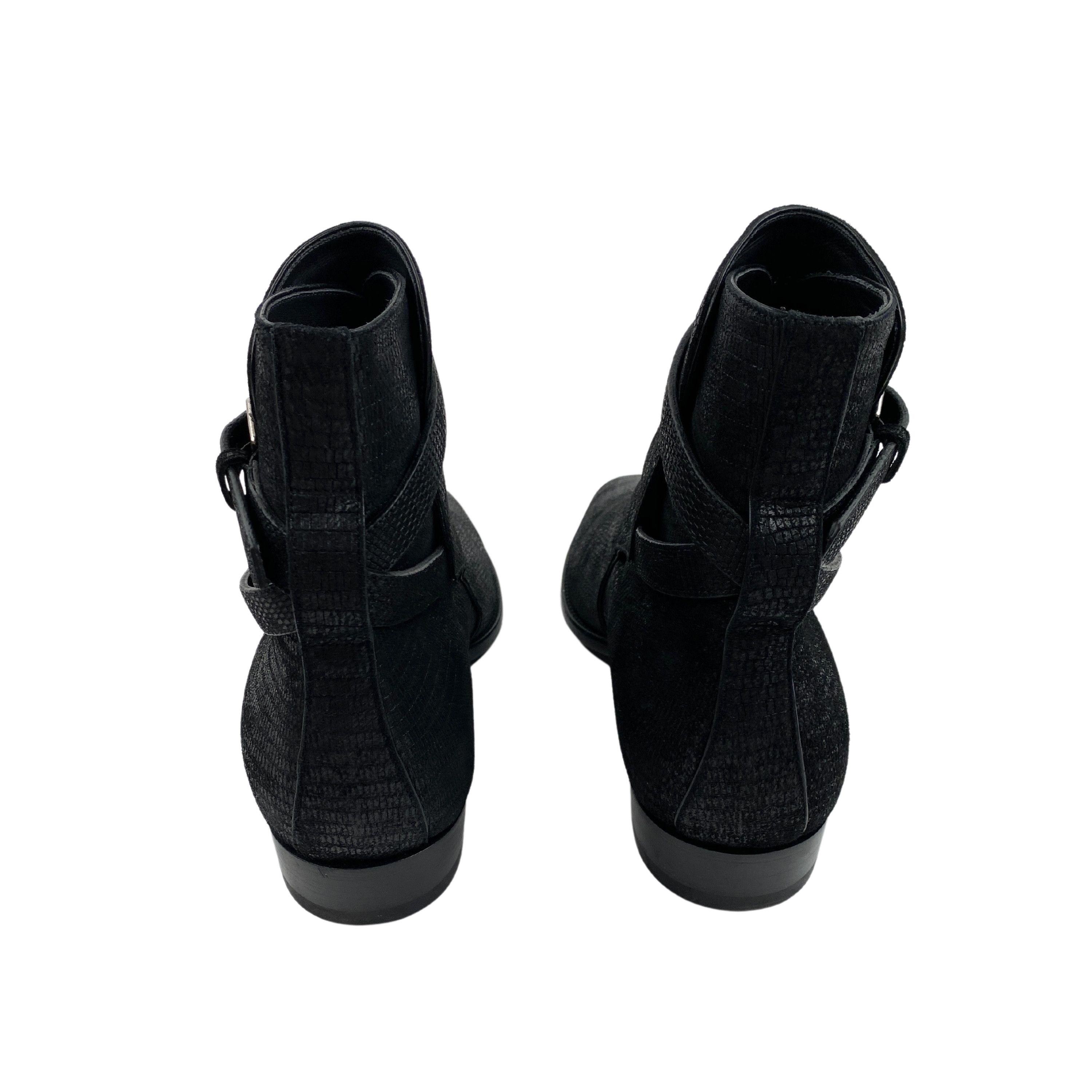 Saint Laurent Paris Saint Laurent Tejus-Embossed Suede Jodphur Boots Size US 9.5 / EU 42-43 - 9 Thumbnail