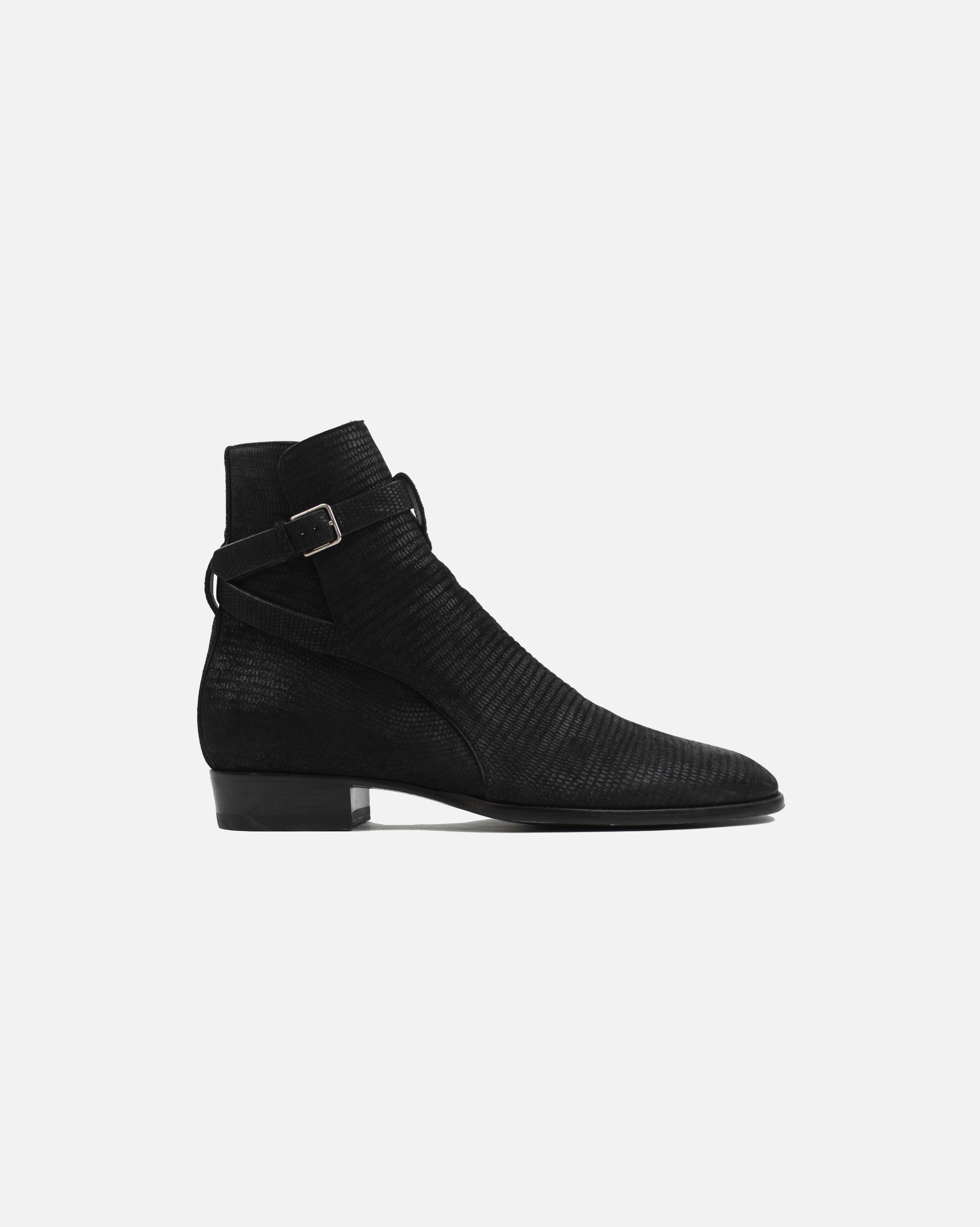 Saint Laurent Paris Saint Laurent Tejus-Embossed Suede Jodphur Boots Size US 9.5 / EU 42-43 - 1 Thumbnail