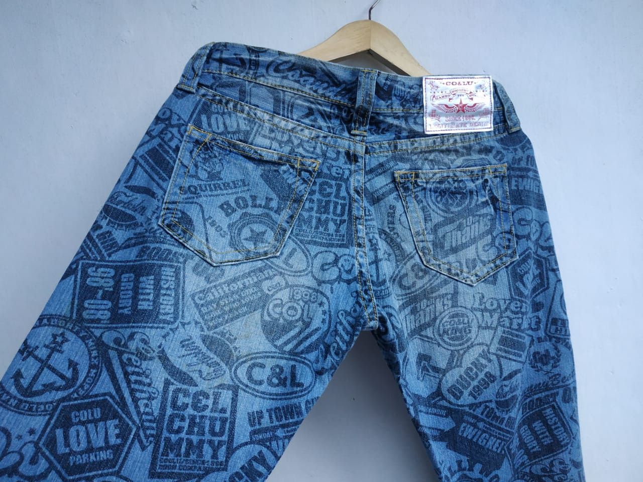 Beauty Beast × If Six Was Nine × Japanese Brand Co & Lu Japan, Allover Print Jeans Size US 30 / EU 46 - 12 Thumbnail