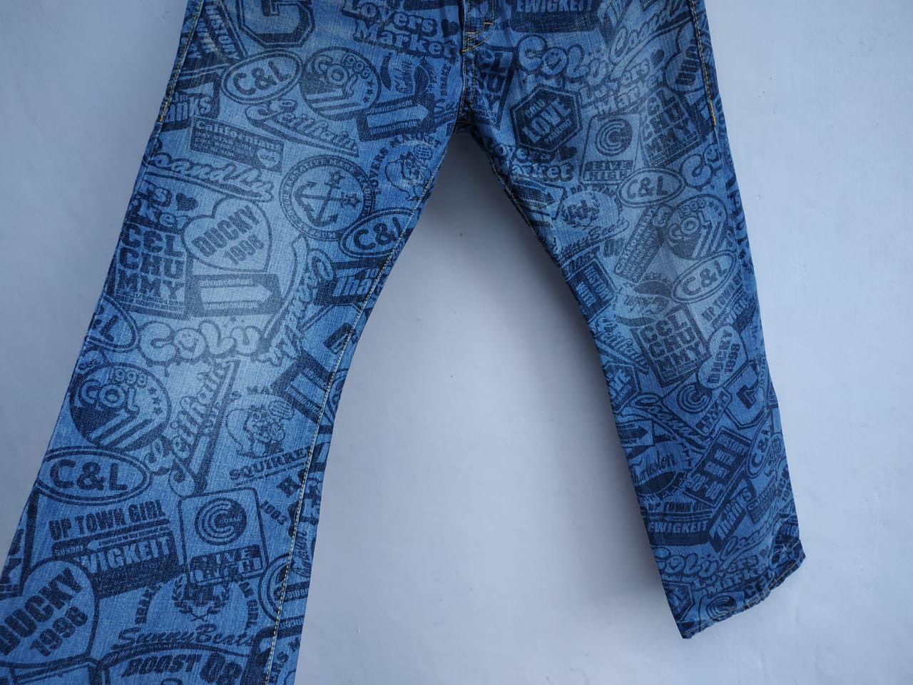 Beauty Beast × If Six Was Nine × Japanese Brand Co & Lu Japan, Allover Print Jeans Size US 30 / EU 46 - 6 Thumbnail