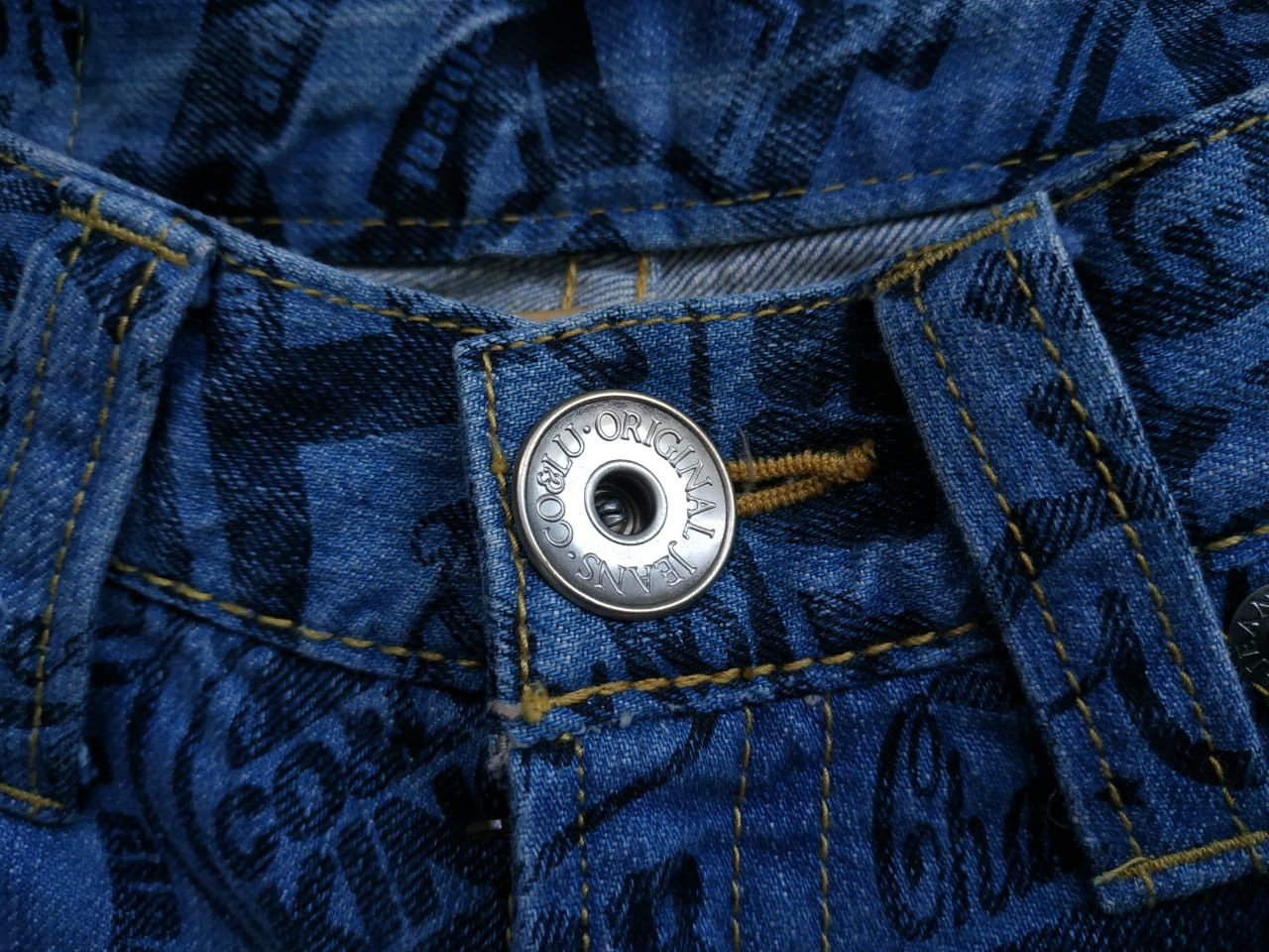 Beauty Beast × If Six Was Nine × Japanese Brand Co & Lu Japan, Allover Print Jeans Size US 30 / EU 46 - 9 Thumbnail