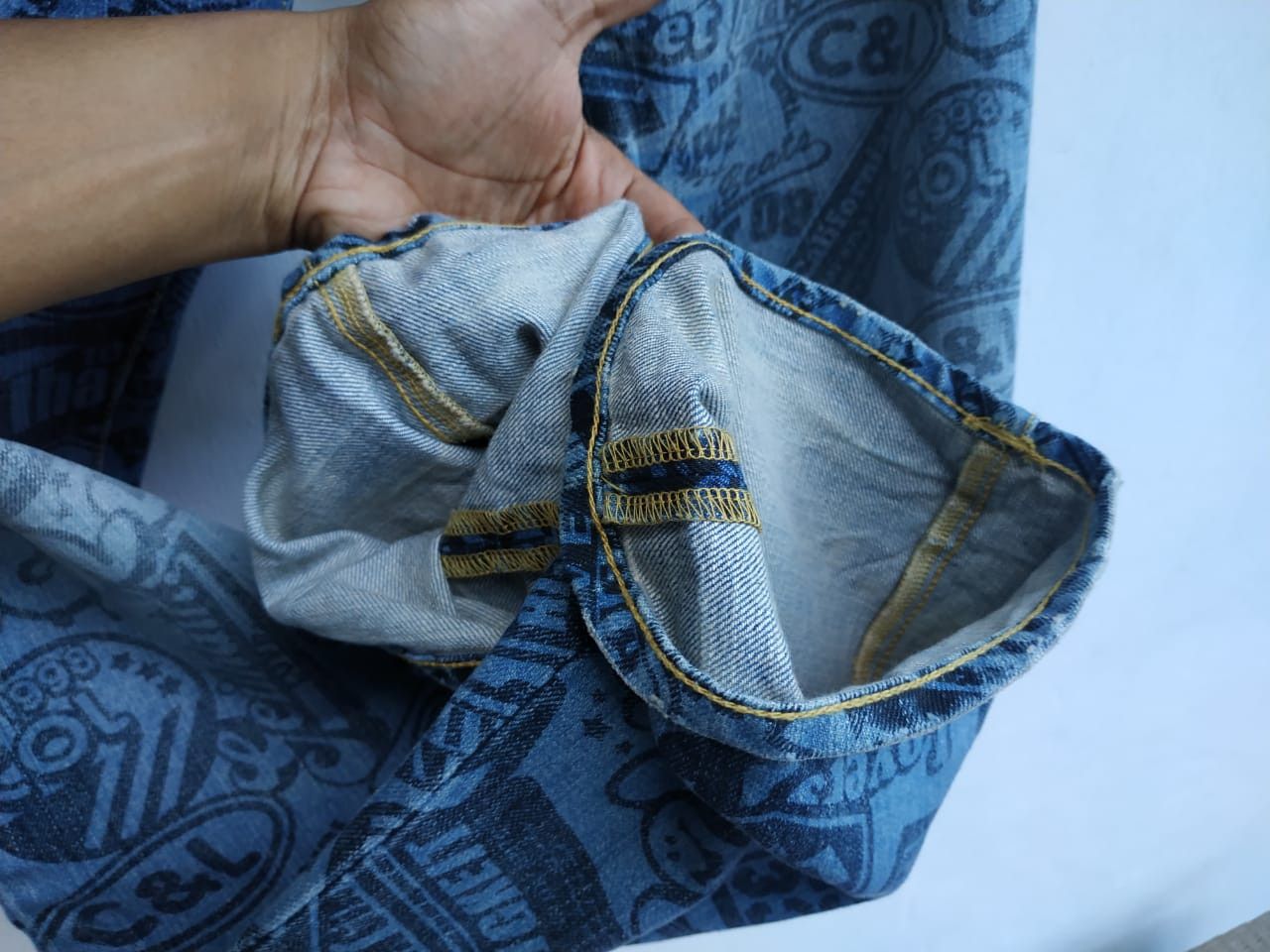 Beauty Beast × If Six Was Nine × Japanese Brand Co & Lu Japan, Allover Print Jeans Size US 30 / EU 46 - 5 Thumbnail