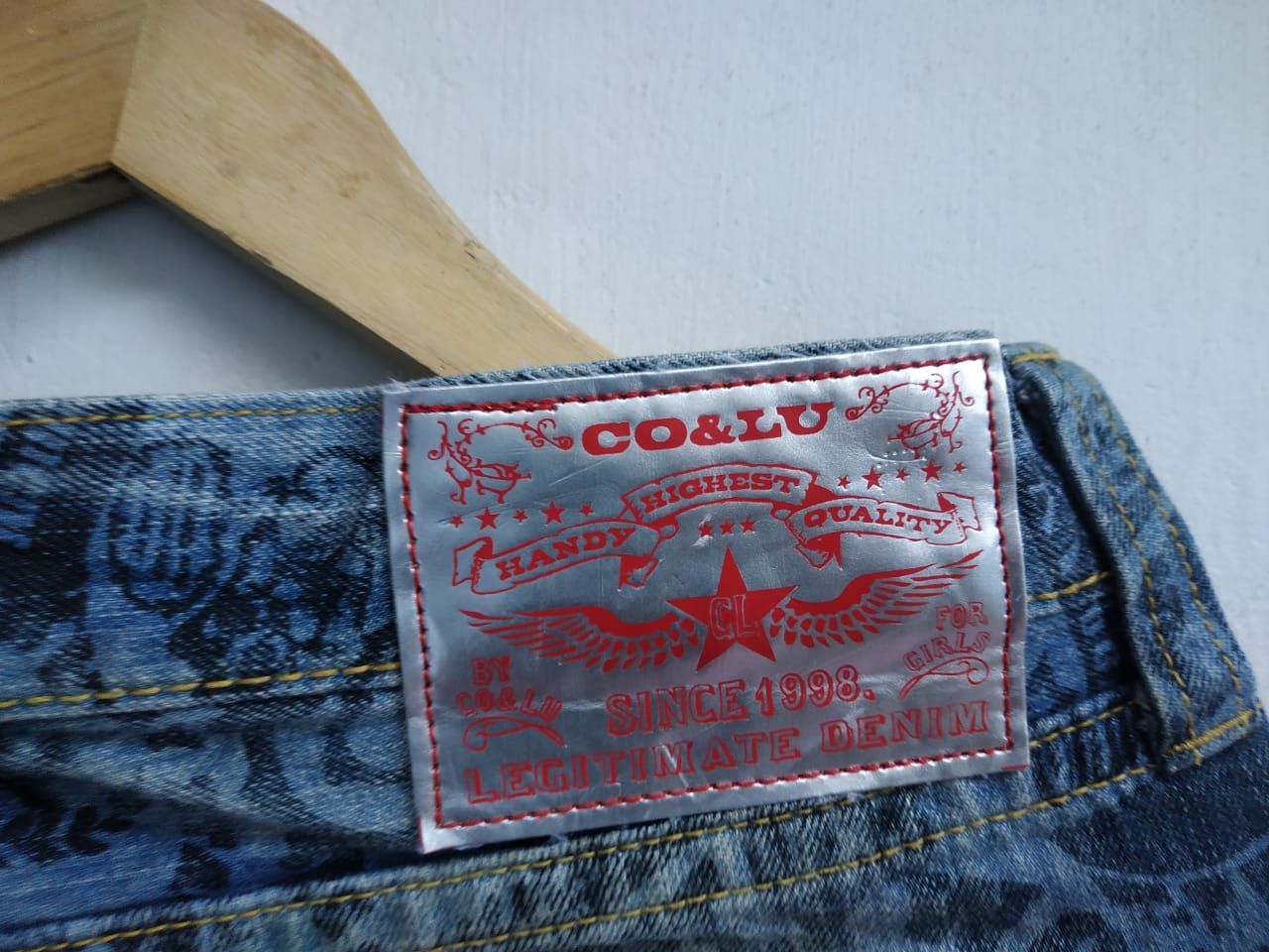 Beauty Beast × If Six Was Nine × Japanese Brand Co & Lu Japan, Allover Print Jeans Size US 30 / EU 46 - 11 Thumbnail