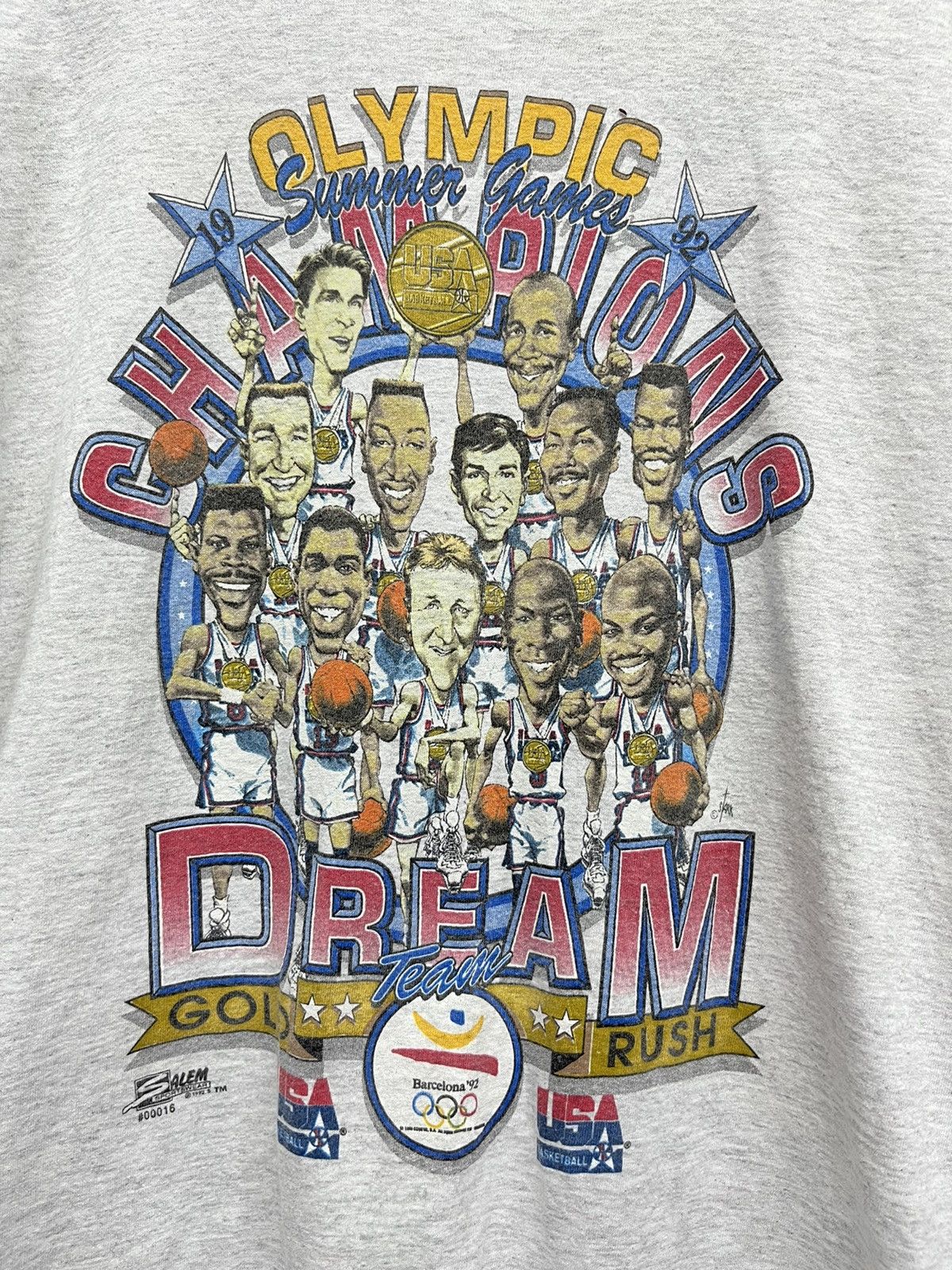 Salem Sportswear × USA Olympics × Vintage 🔥92’ OLYMPIC CHAMPIONS DREAM TEAMS SALEM SPORTWEAR #00016 Size US M / EU 48-50 / 2 - 4 Thumbnail