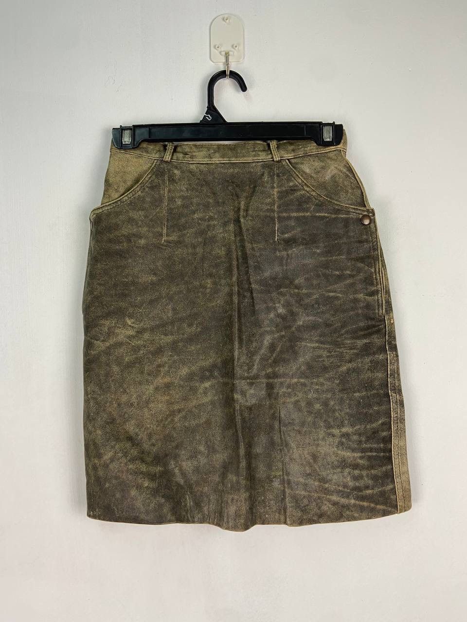 Japanese Brand Vintage Leather Skirts By Japanese Brand ifsixwasnine punk Size 24" / US 00 / IT 34 - 1 Thumbnail