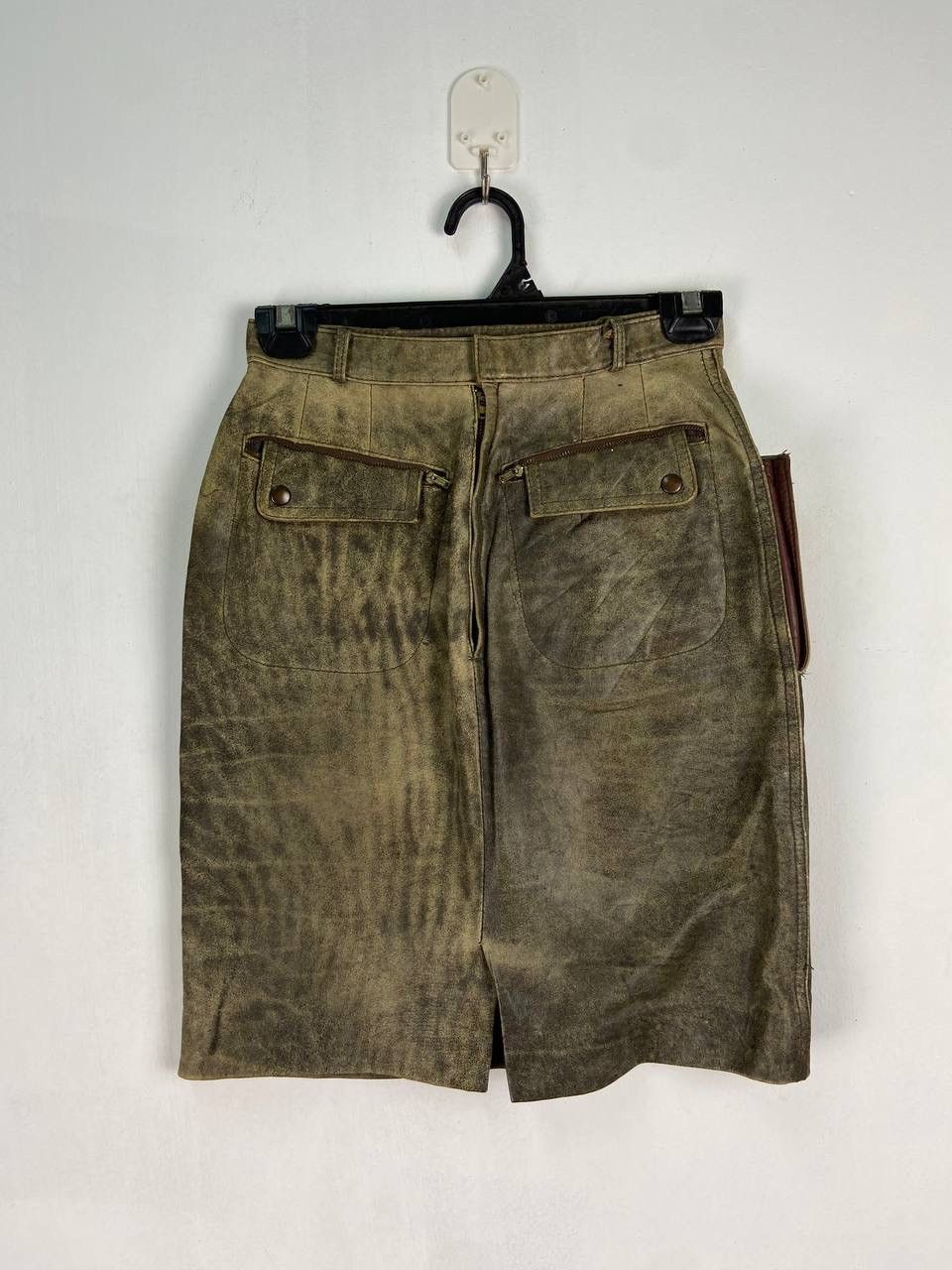 Japanese Brand Vintage Leather Skirts By Japanese Brand ifsixwasnine punk Size 24" / US 00 / IT 34 - 2 Thumbnail