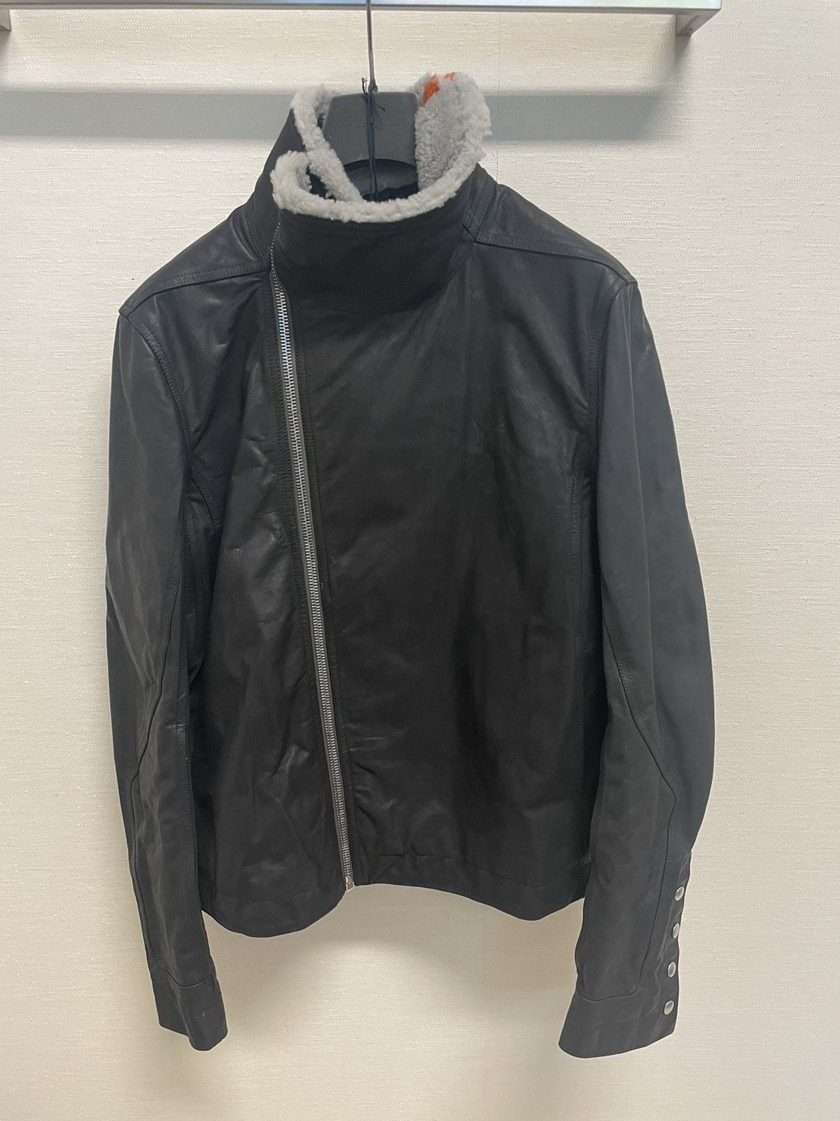Rick Owens FW22 Strobe Bauhaus Half lined Shearling jacket sz52 Size US L / EU 52-54 / 3 - 1 Thumbnail