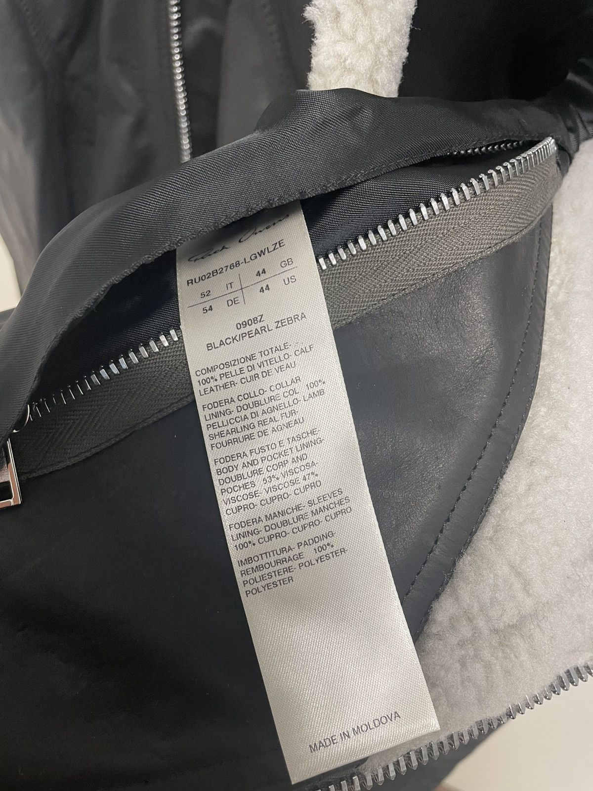 Rick Owens FW22 Strobe Bauhaus Half lined Shearling jacket sz52 Size US L / EU 52-54 / 3 - 2 Thumbnail