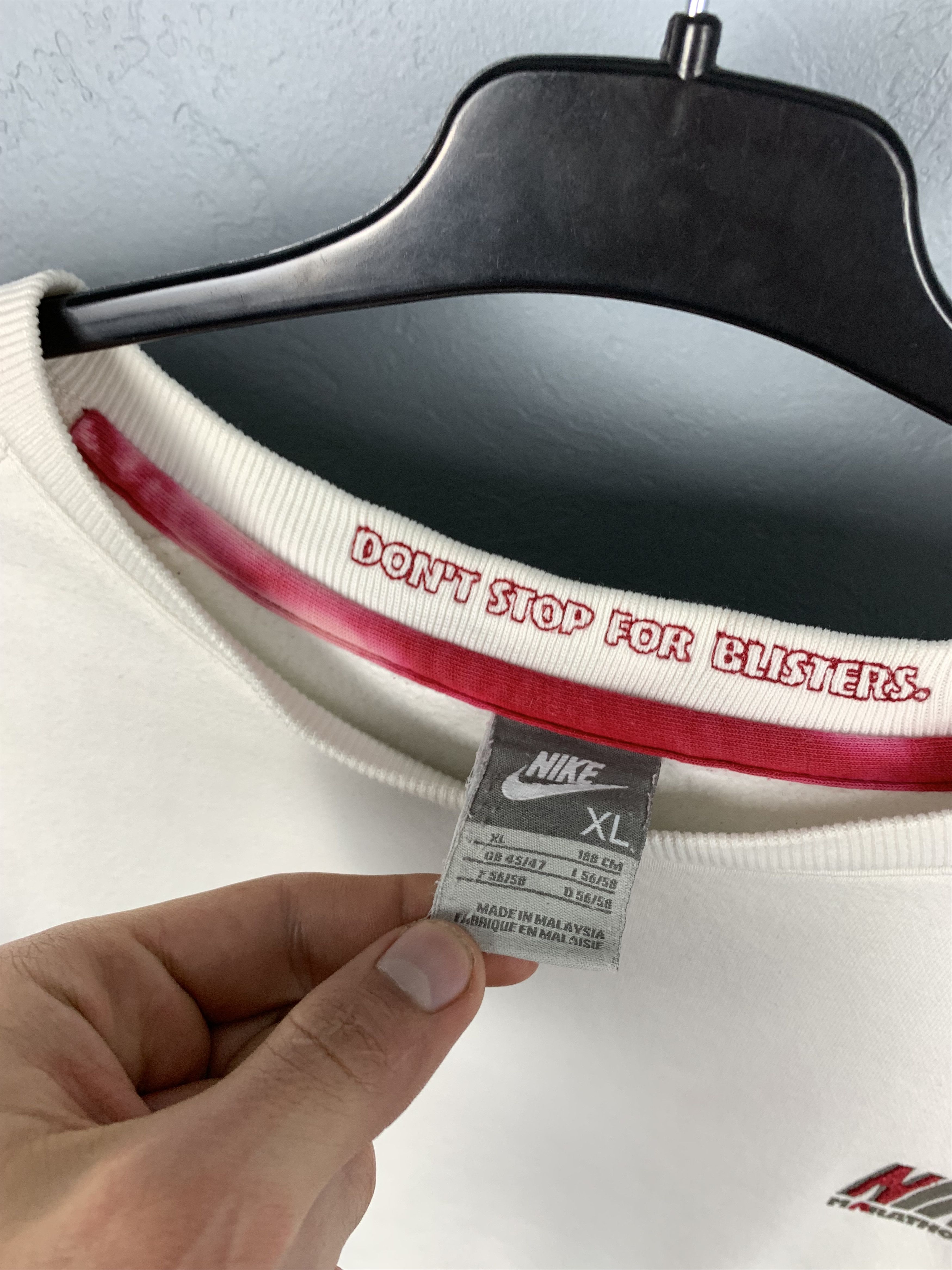 Nike Nike 90s Vintage Marathon Sweatshirt Size US XL / EU 56 / 4 - 5 Thumbnail