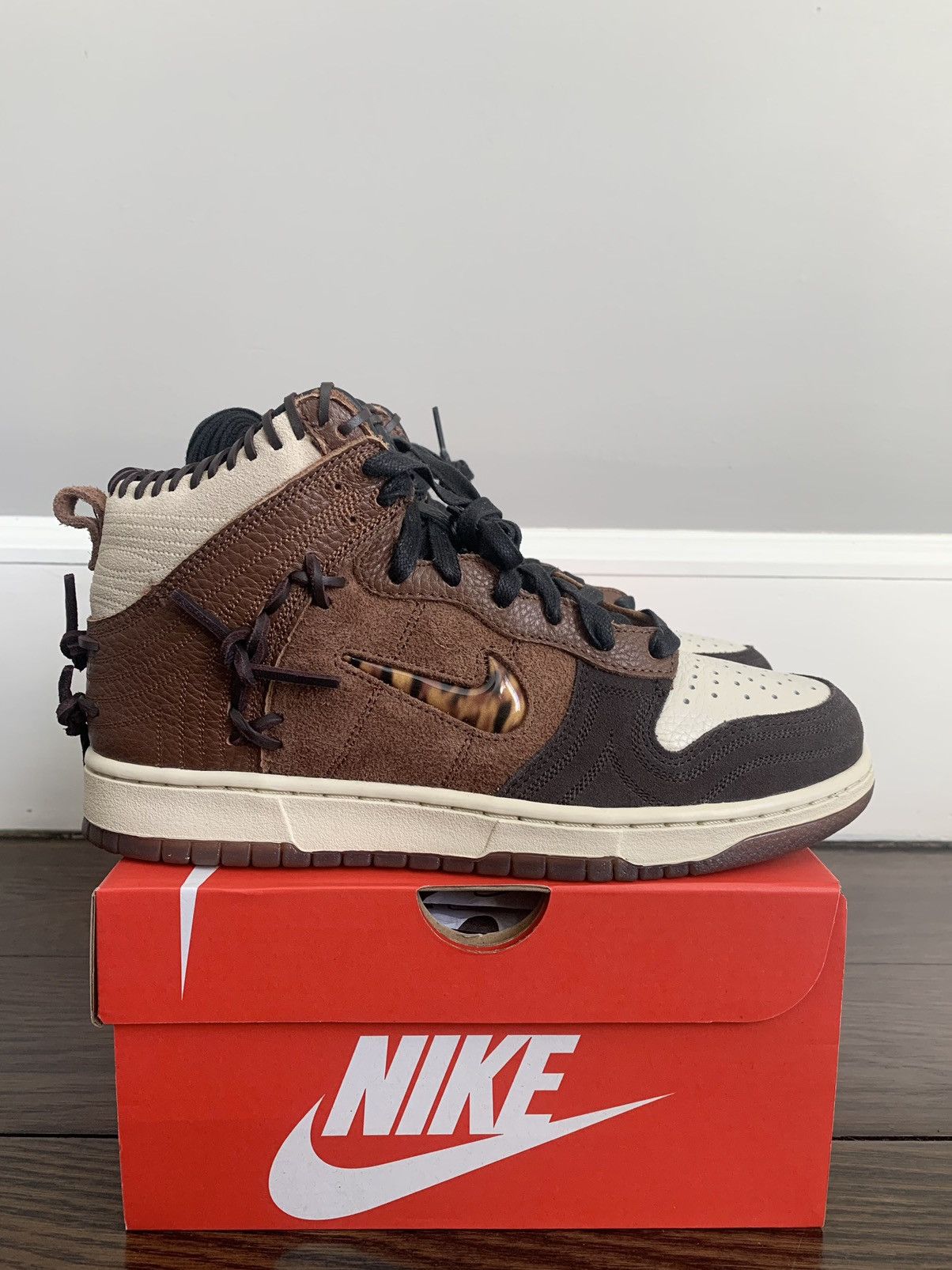 Bodega × Nike Nike x Bodega Dunk High Legend Fauna Brown CZ8125-200 Size US 10 / EU 43 - 1 Thumbnail