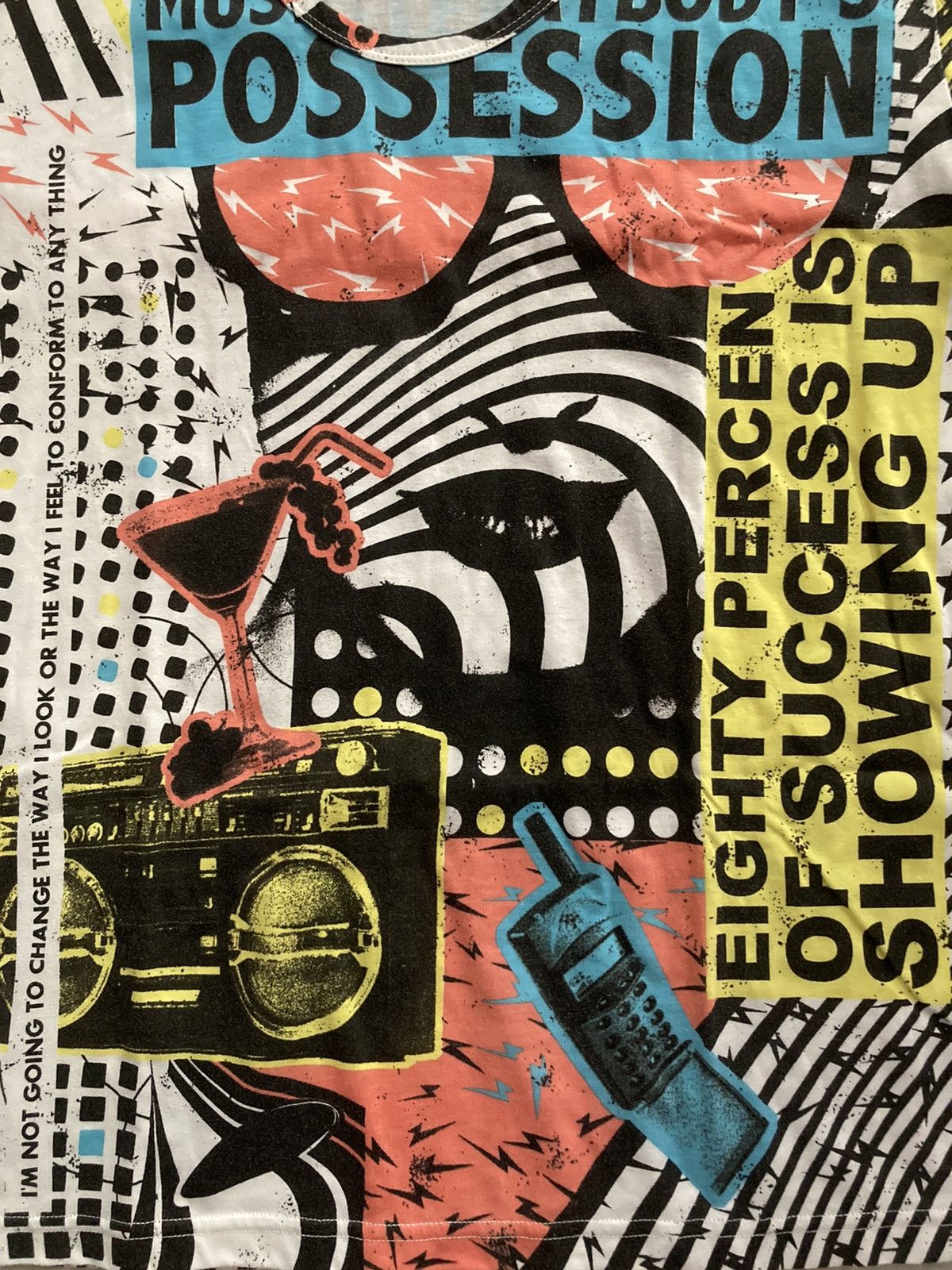 Japanese Brand PPFM all over print punk unisex t shirt top Size L / US 10 / IT 46 - 3 Thumbnail
