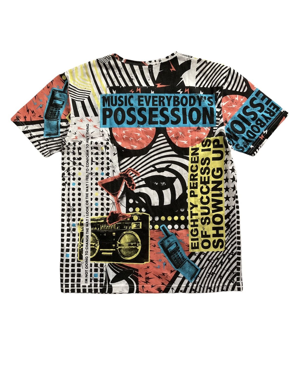 Japanese Brand PPFM all over print punk unisex t shirt top Size L / US 10 / IT 46 - 2 Thumbnail