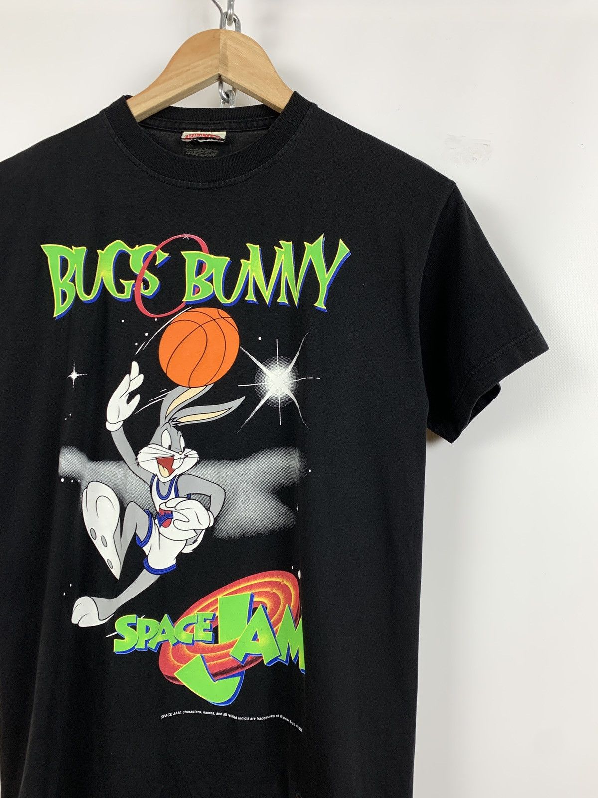 Nutmeg 1996 Vintage Bugs Bunny Space Jam Nutmeg T-Shirt Size US S / EU 44-46 / 1 - 3 Thumbnail