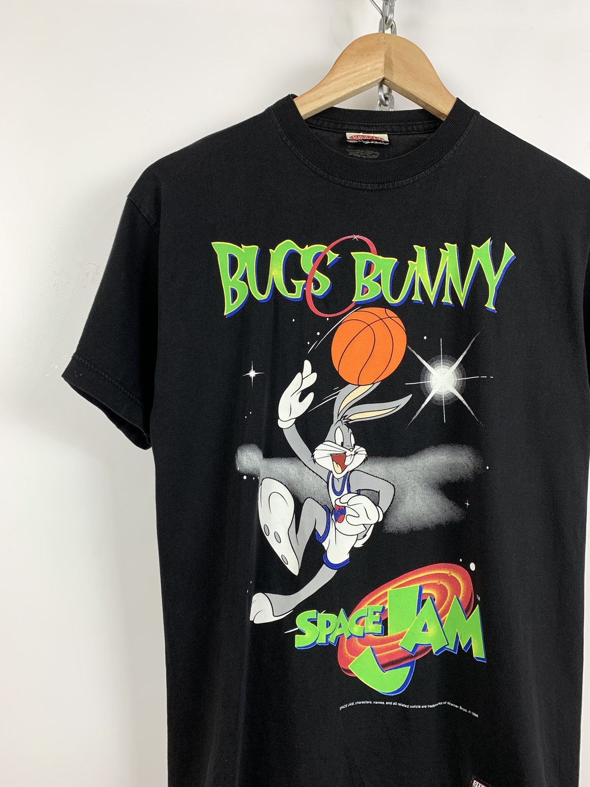 Nutmeg 1996 Vintage Bugs Bunny Space Jam Nutmeg T-Shirt Size US S / EU 44-46 / 1 - 2 Thumbnail